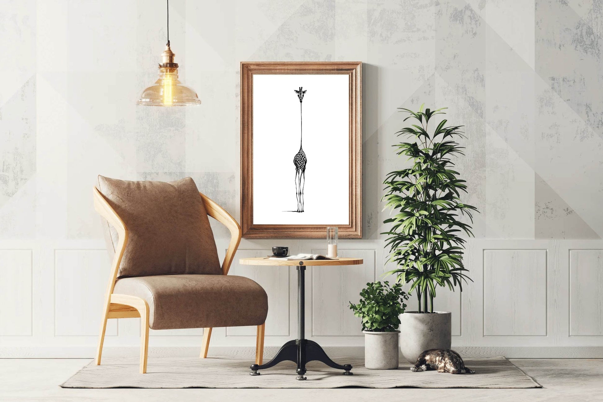 Giraffe- Isolated Observer Wall Art - beink online art store