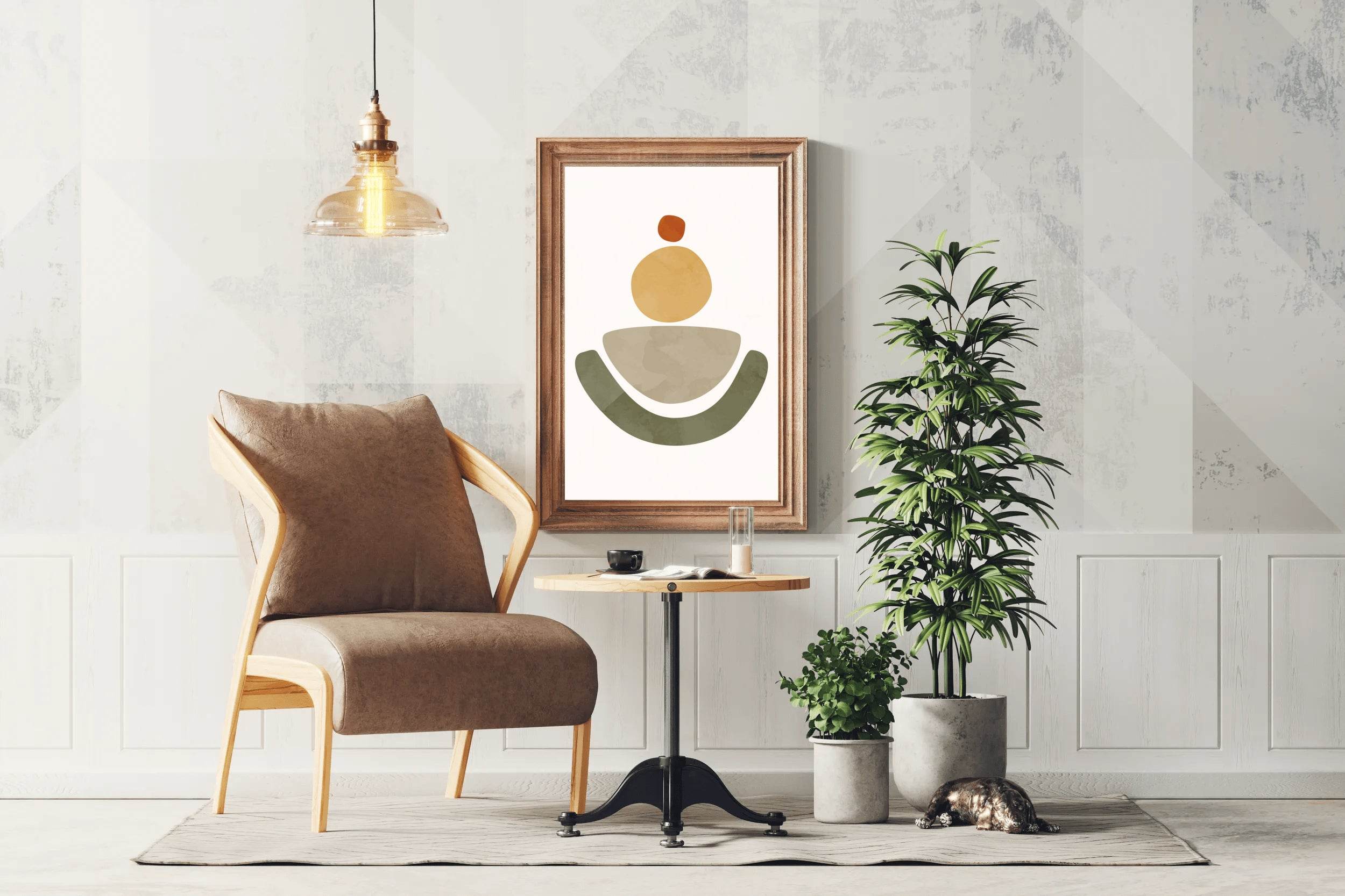 Minimalistic Vector Shape Abstract Wall Art - beink online art store