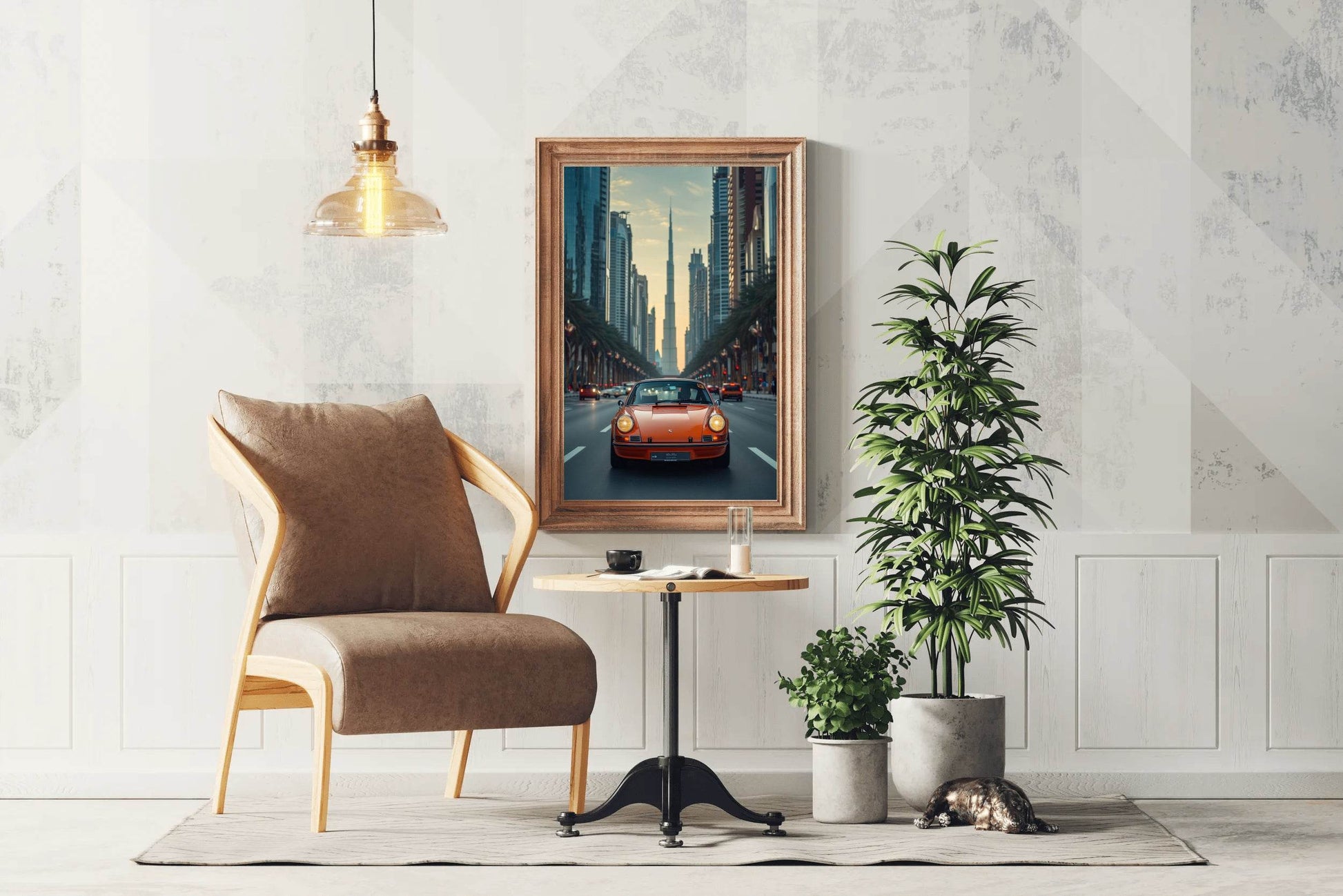 Driving Porsche In The City Wall Art - beink online art store