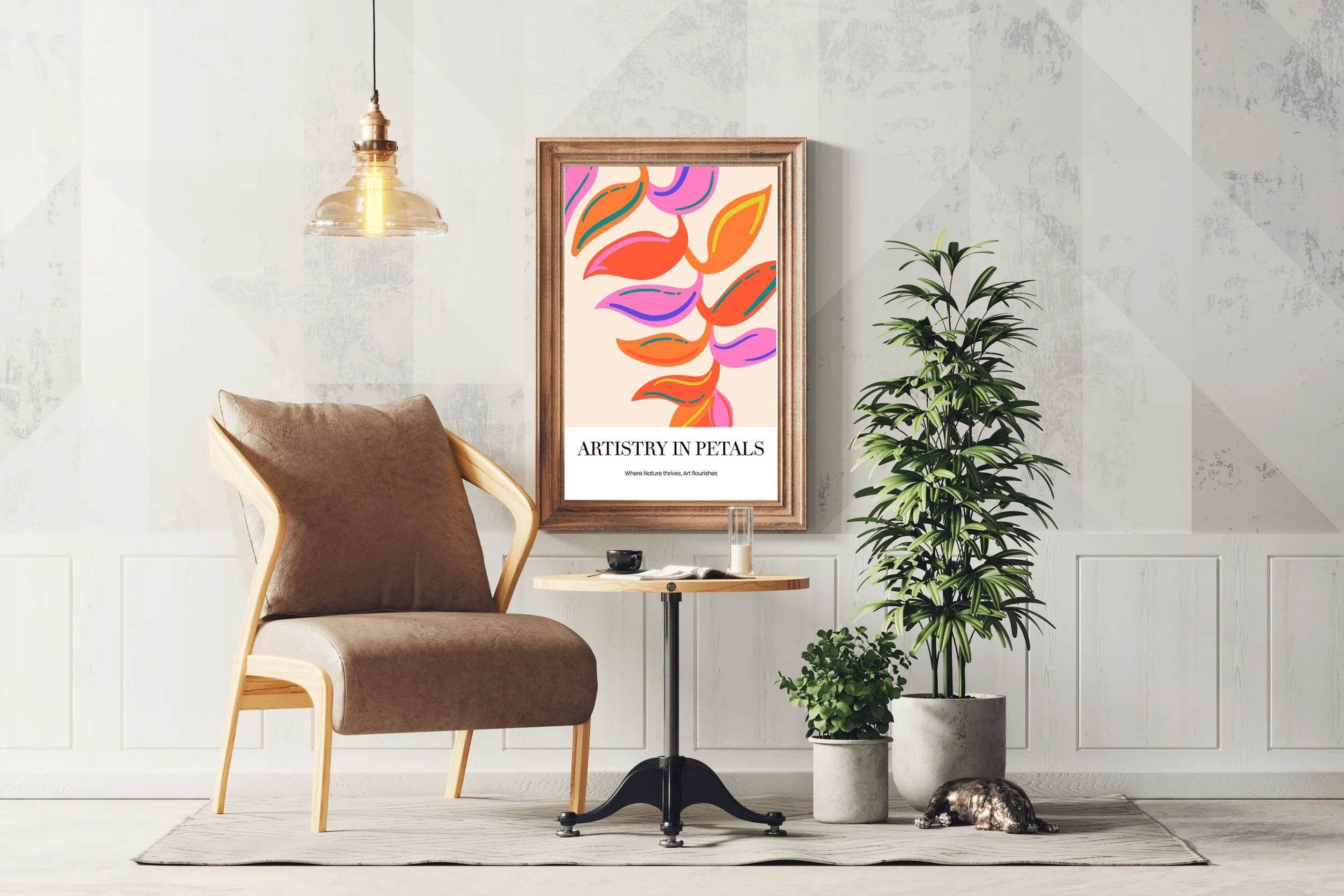 Tropical Leaf Painting Wall Art - beink online art store