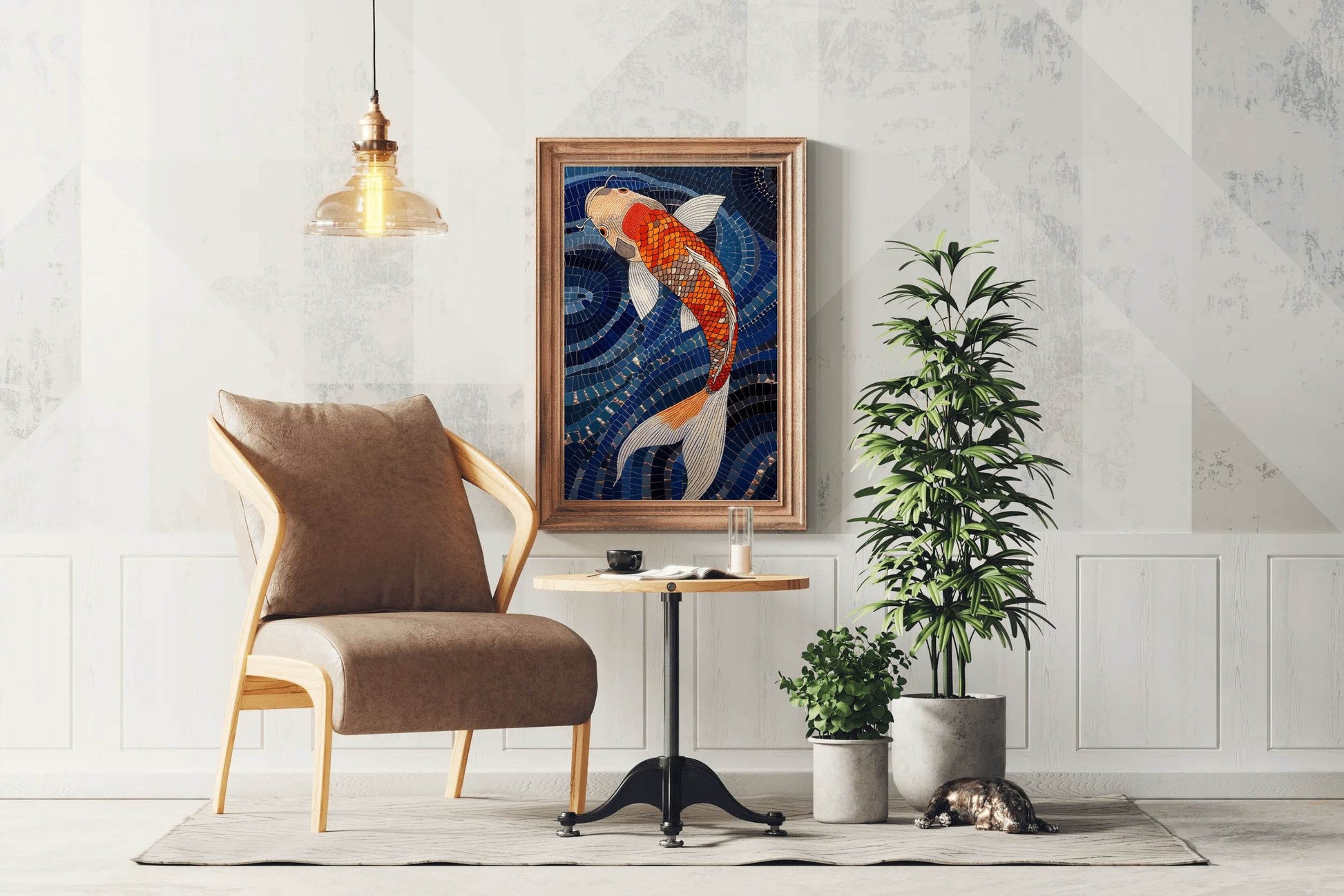 Koi Fish Painting Wall Art - beink online art store