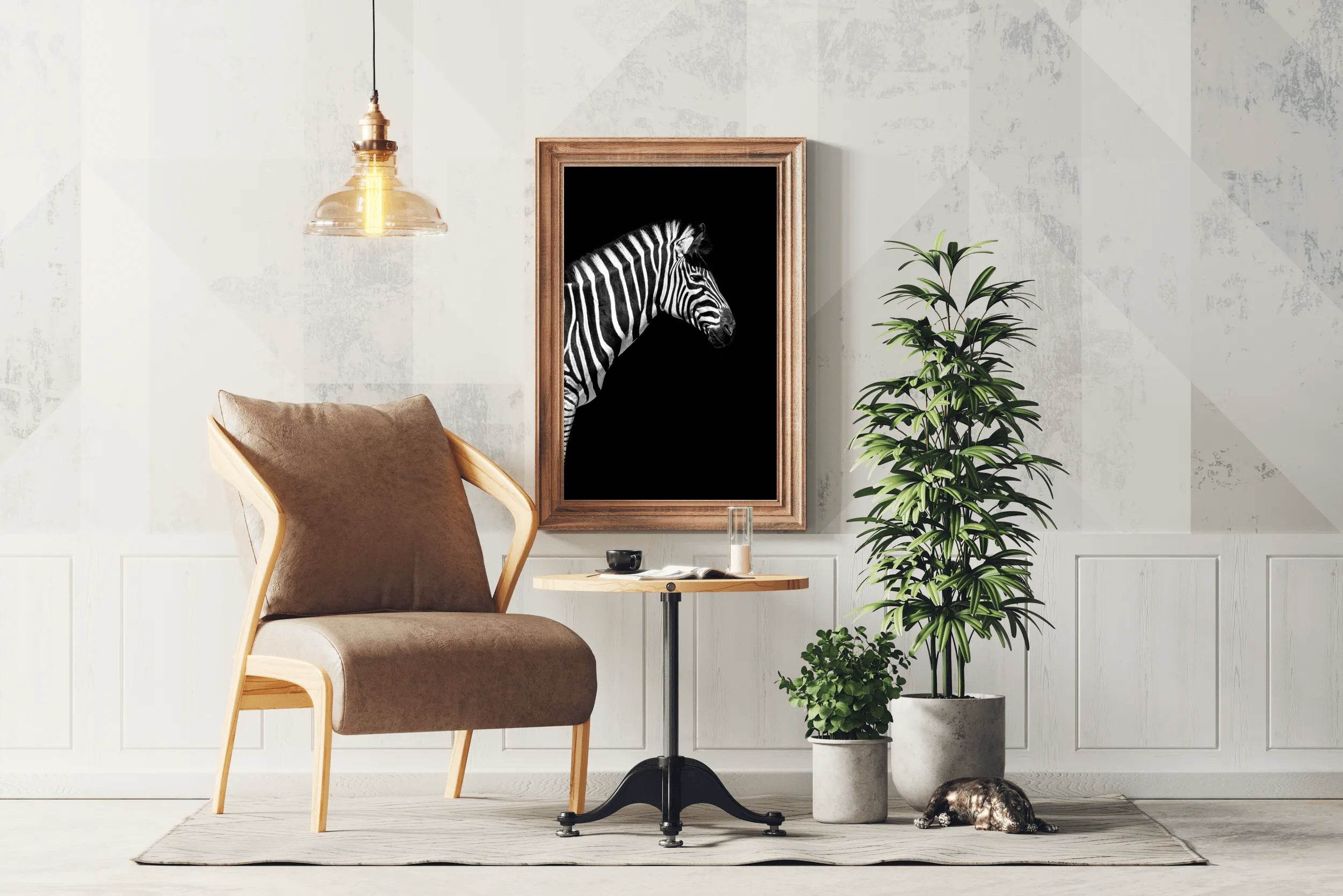 Zebra Black & White Wall Art - beink online art store