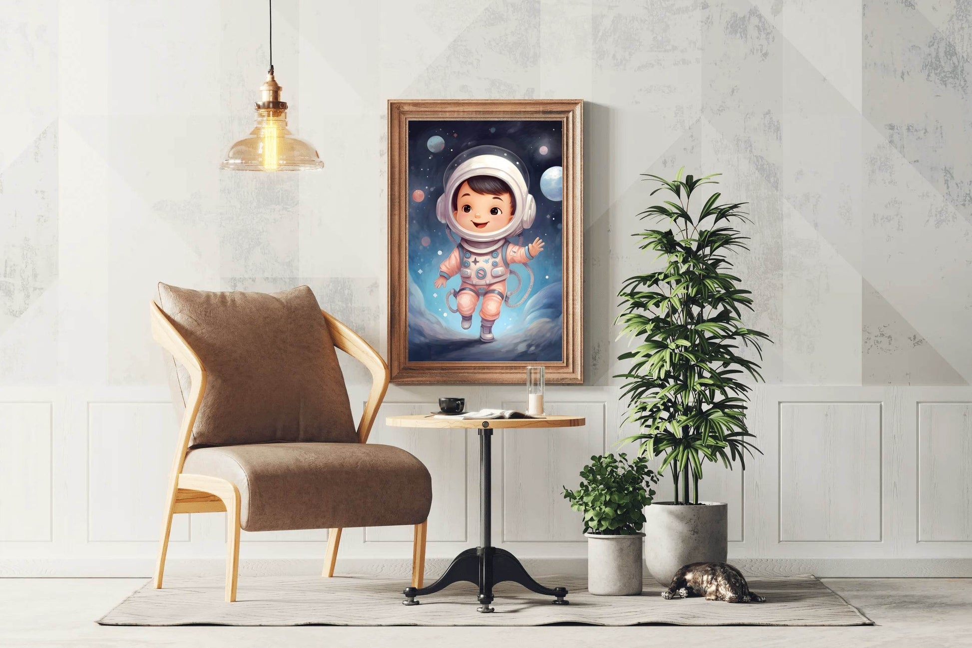 Cute Baby Astronaut Artwork - beink online art store