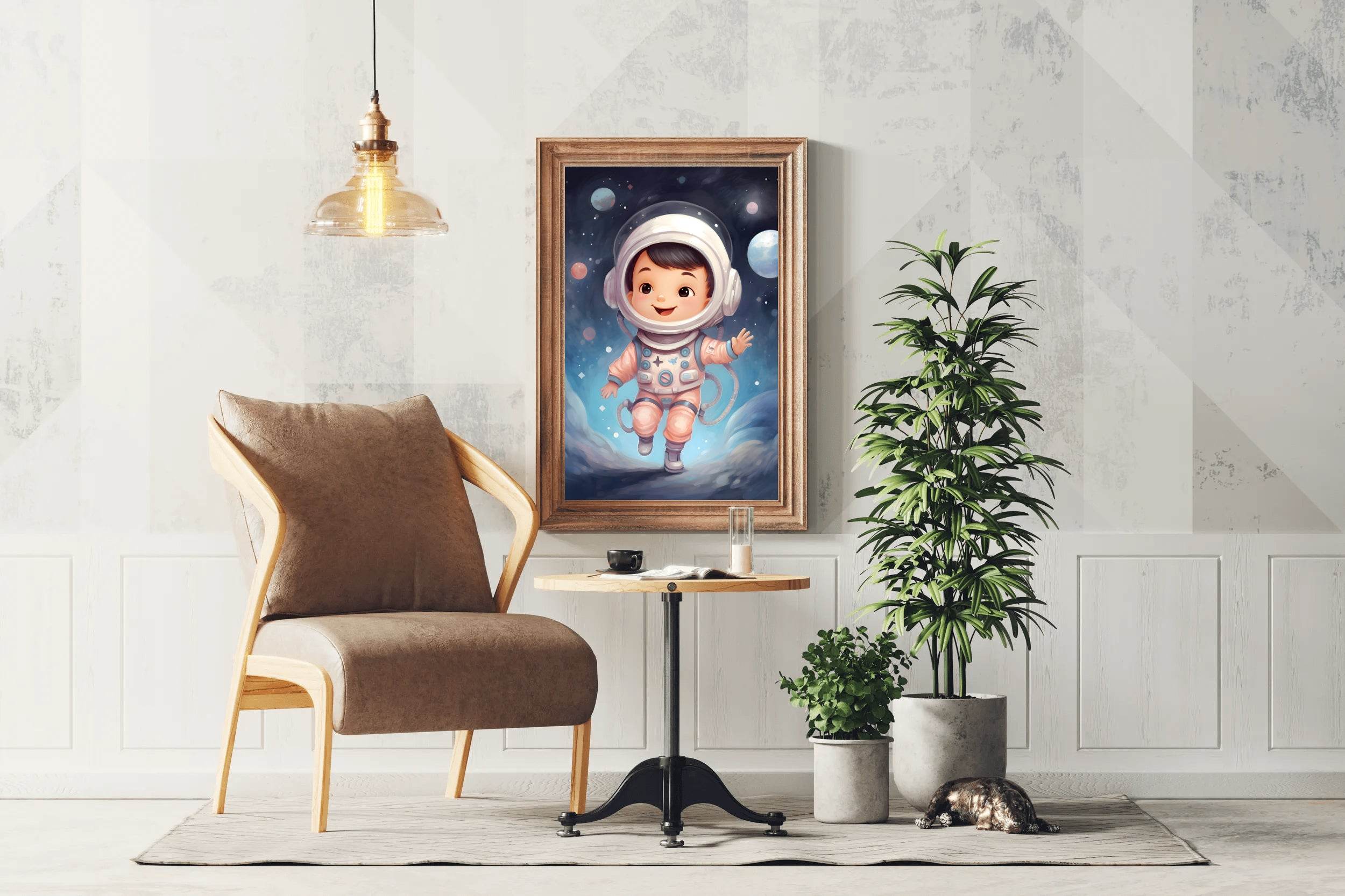 Cute Baby Astronaut Artwork - beink online art store