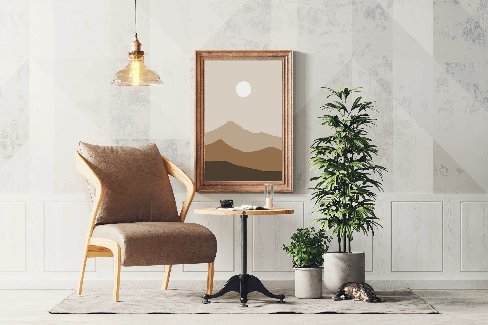 Abstract Mountain Painting ArtWork - beink online art store