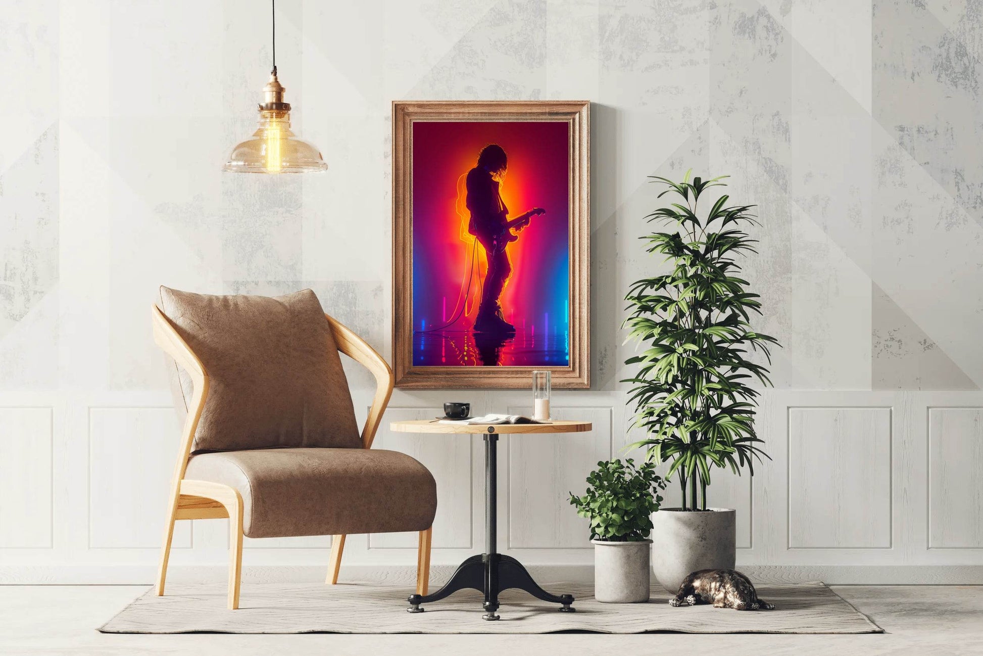 Guitarist In Concert Wall Art - beink online art store