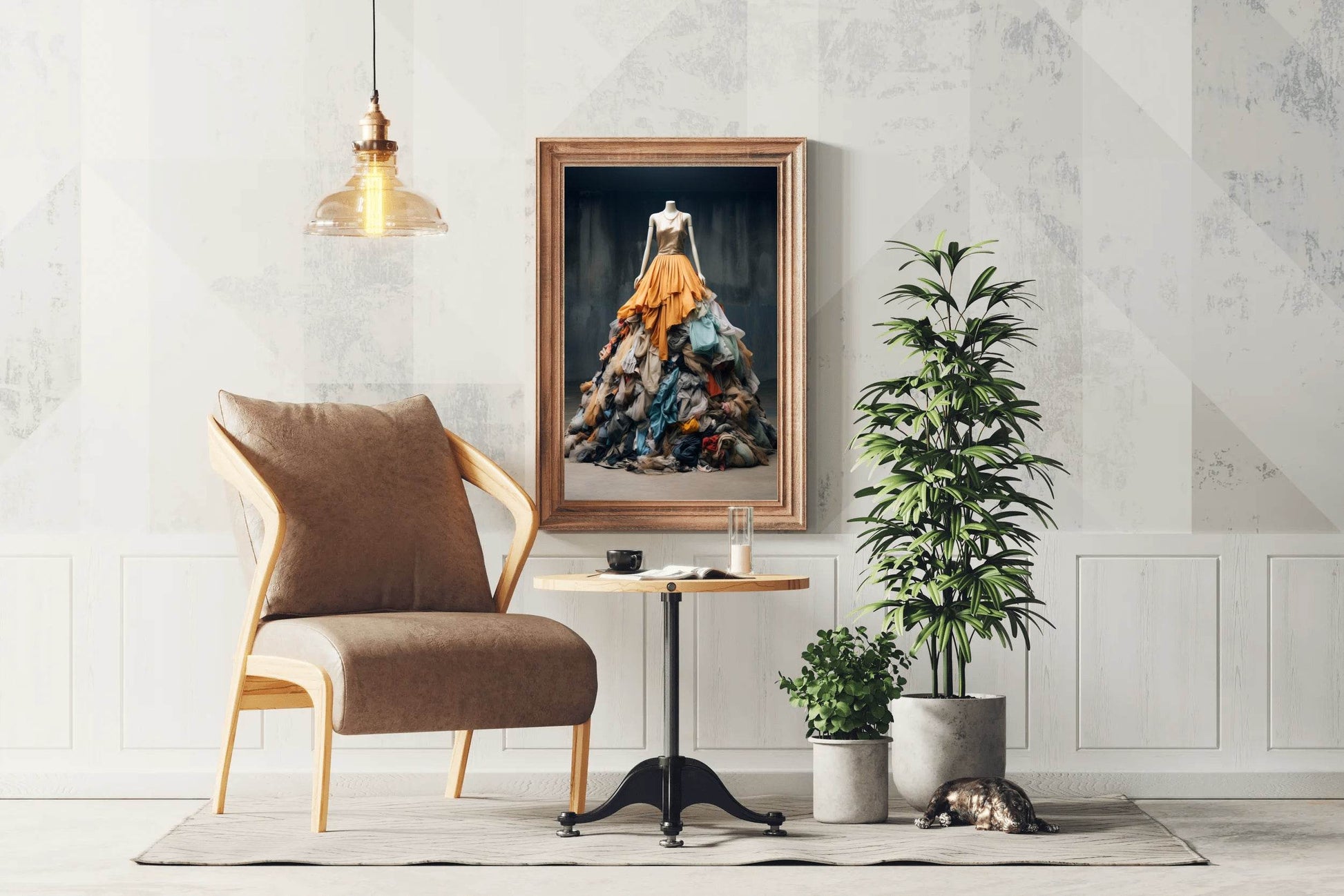 Colorful Clothes On Mannequins Wall Art - beink online art store