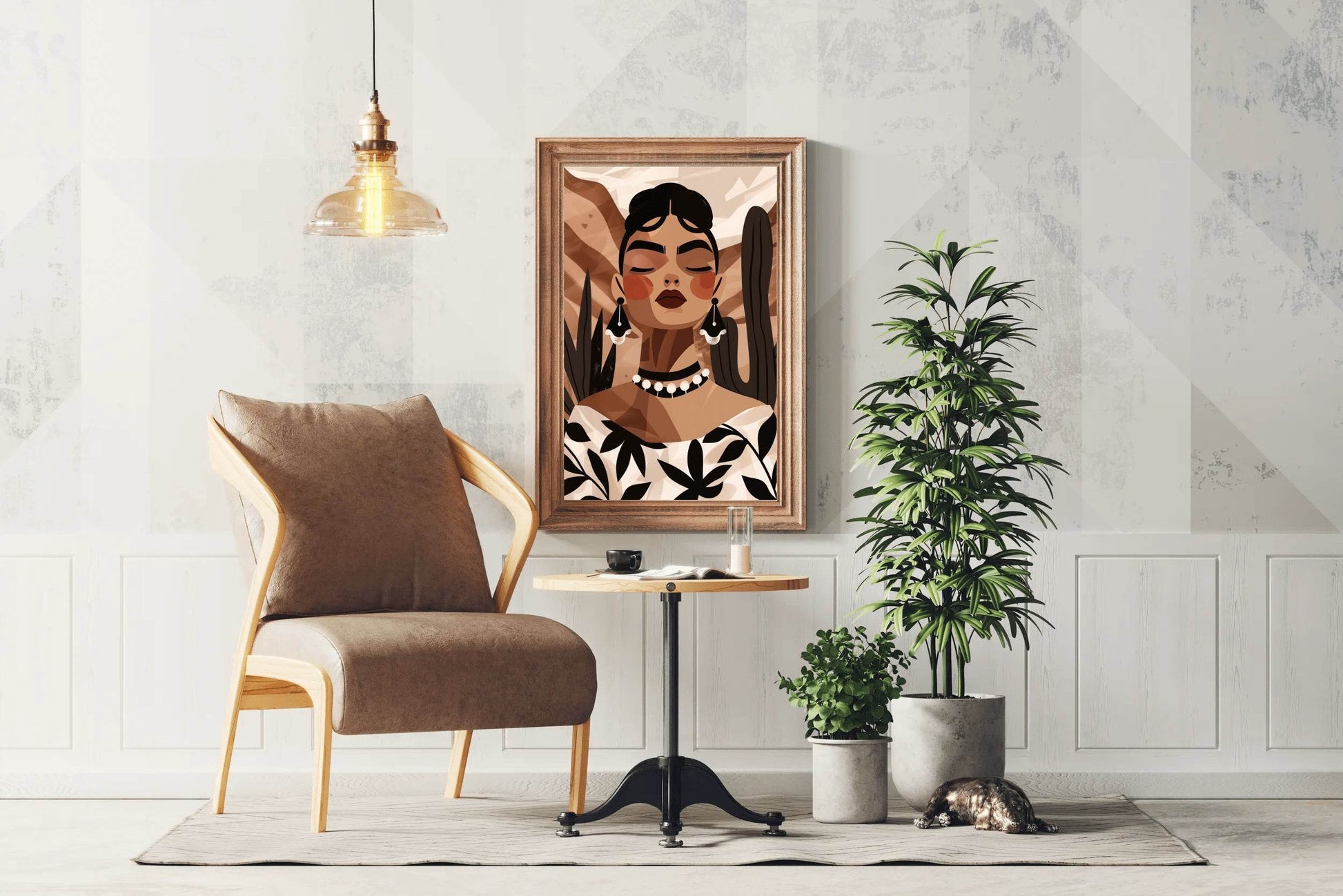 Painting of Fashionable African Women Wall Art - beink online art store