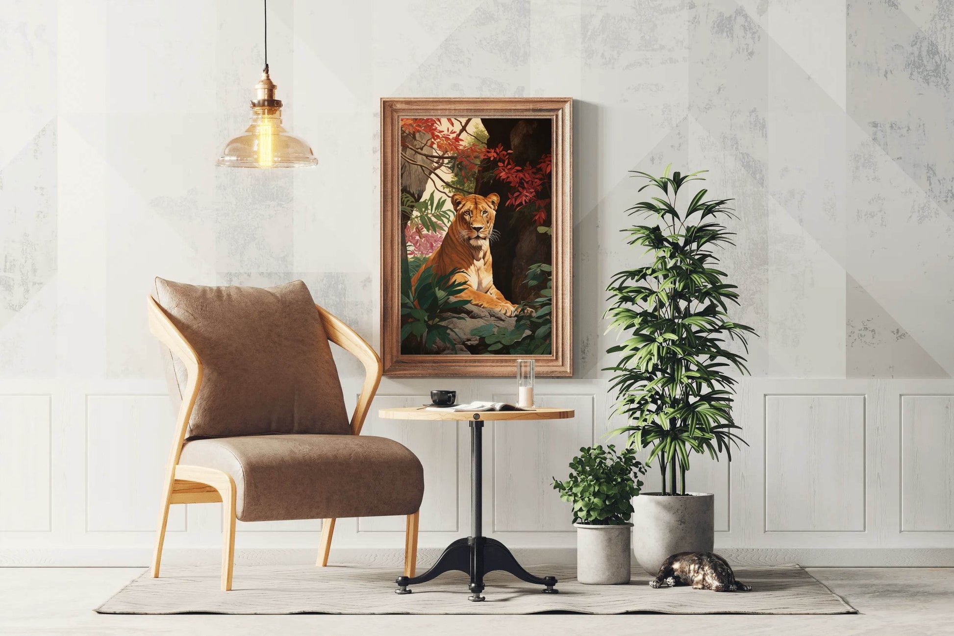 Watercolor Painting of Tiger Wall Art - beink online art store