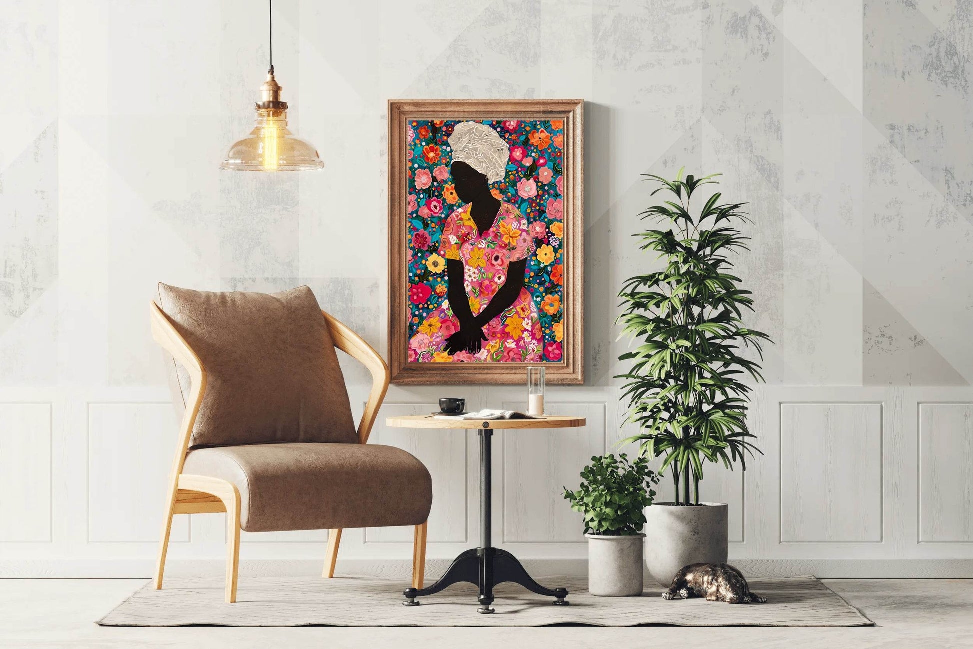 Lady of flower Wall Art - beink online art store