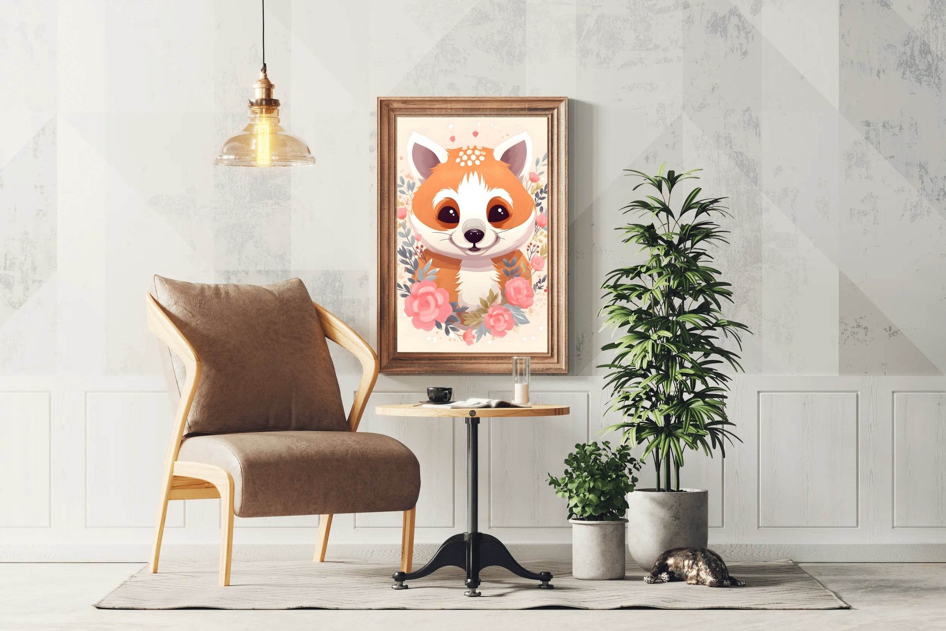 Cute Red Panda Illustration - beink online art store