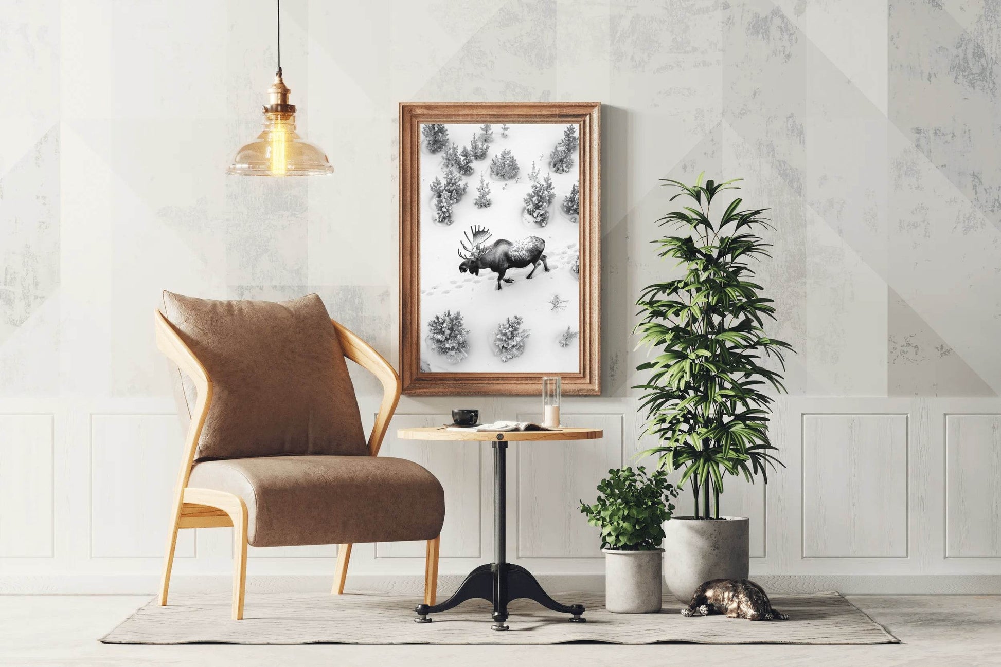 Alaska Moose Animal Wall Art - beink online art store