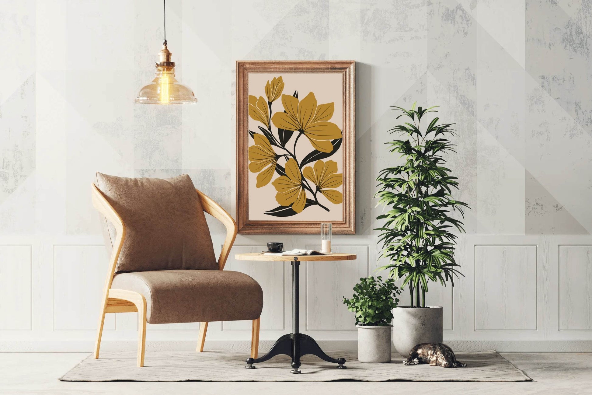 Coffee Flower Wall Art - beink online art store