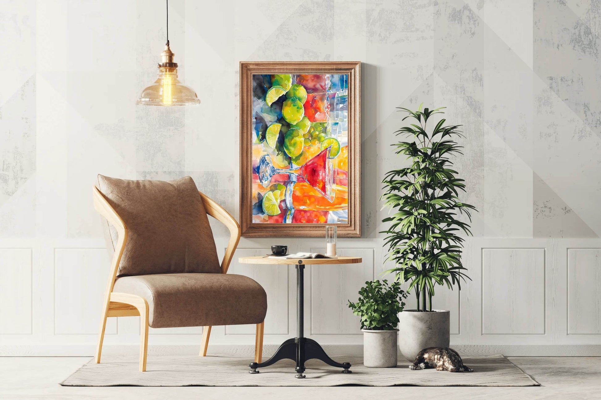 Fruit Wocktail Watercolor Painting Art - beink online art store