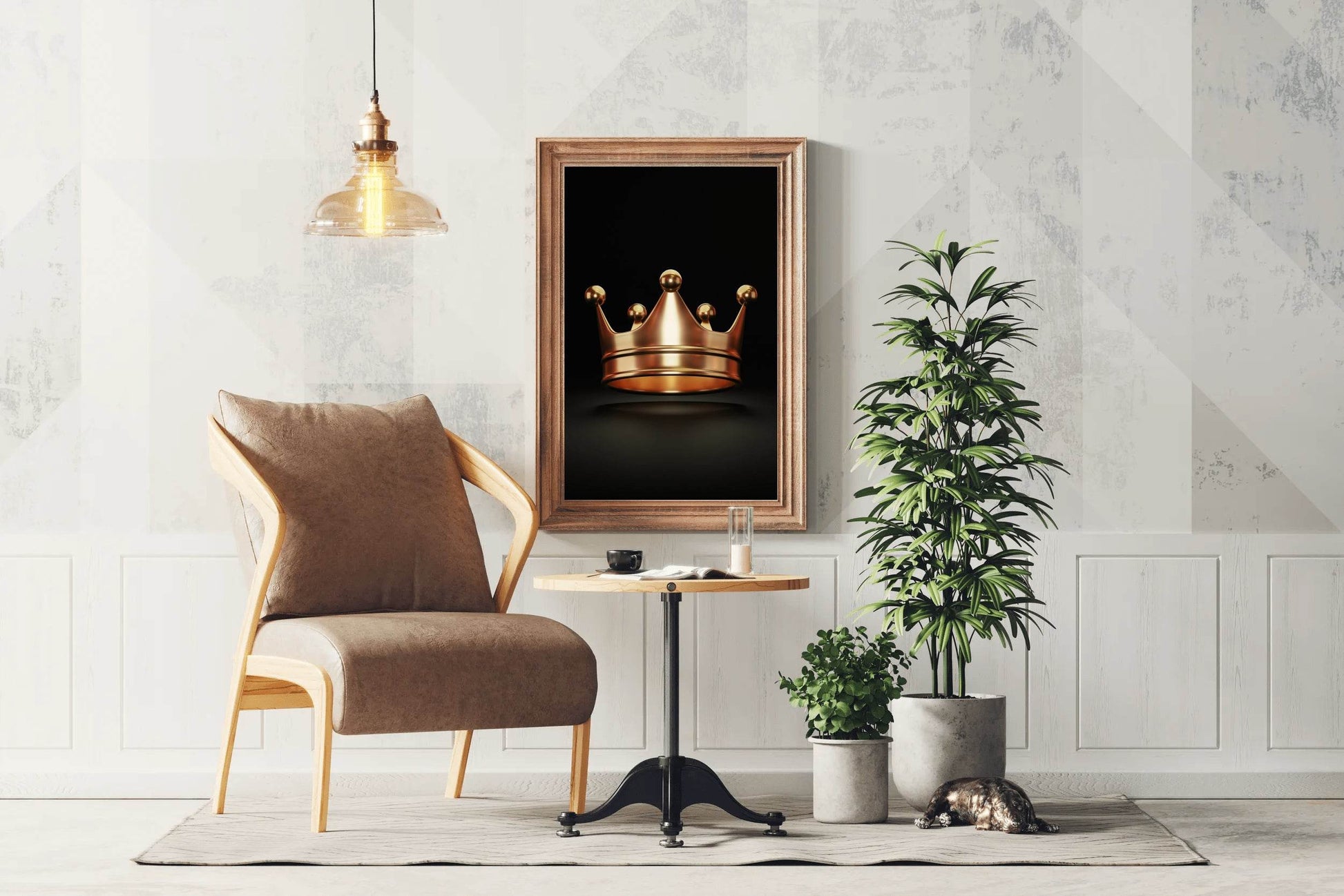 Gold Crown Wall Art - beink online art store