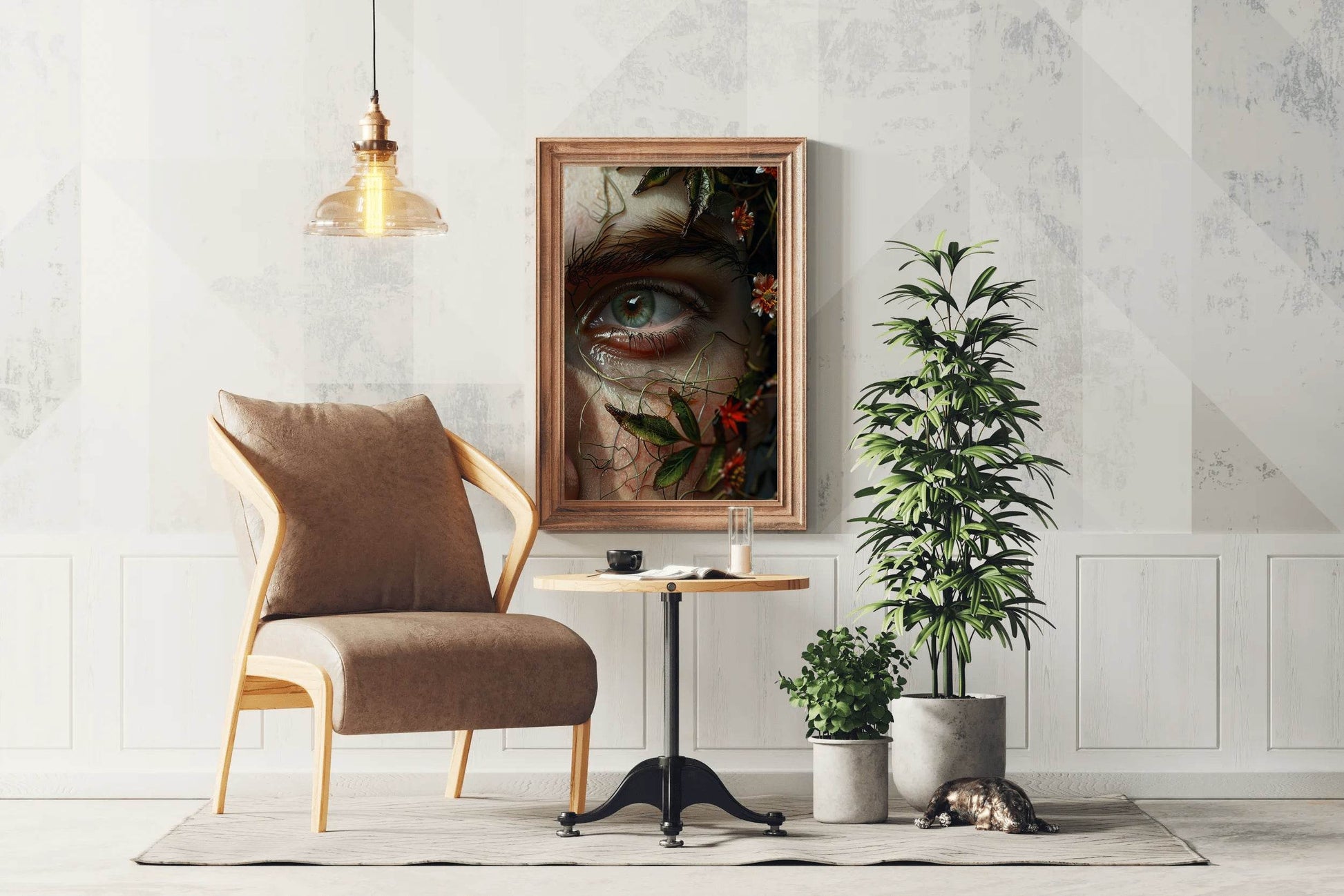 A Woman With Green Eyes Digital Art - beink online art store