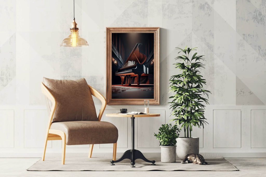 Grand Luxury Piano In The Theater Wall Art - beink online art store