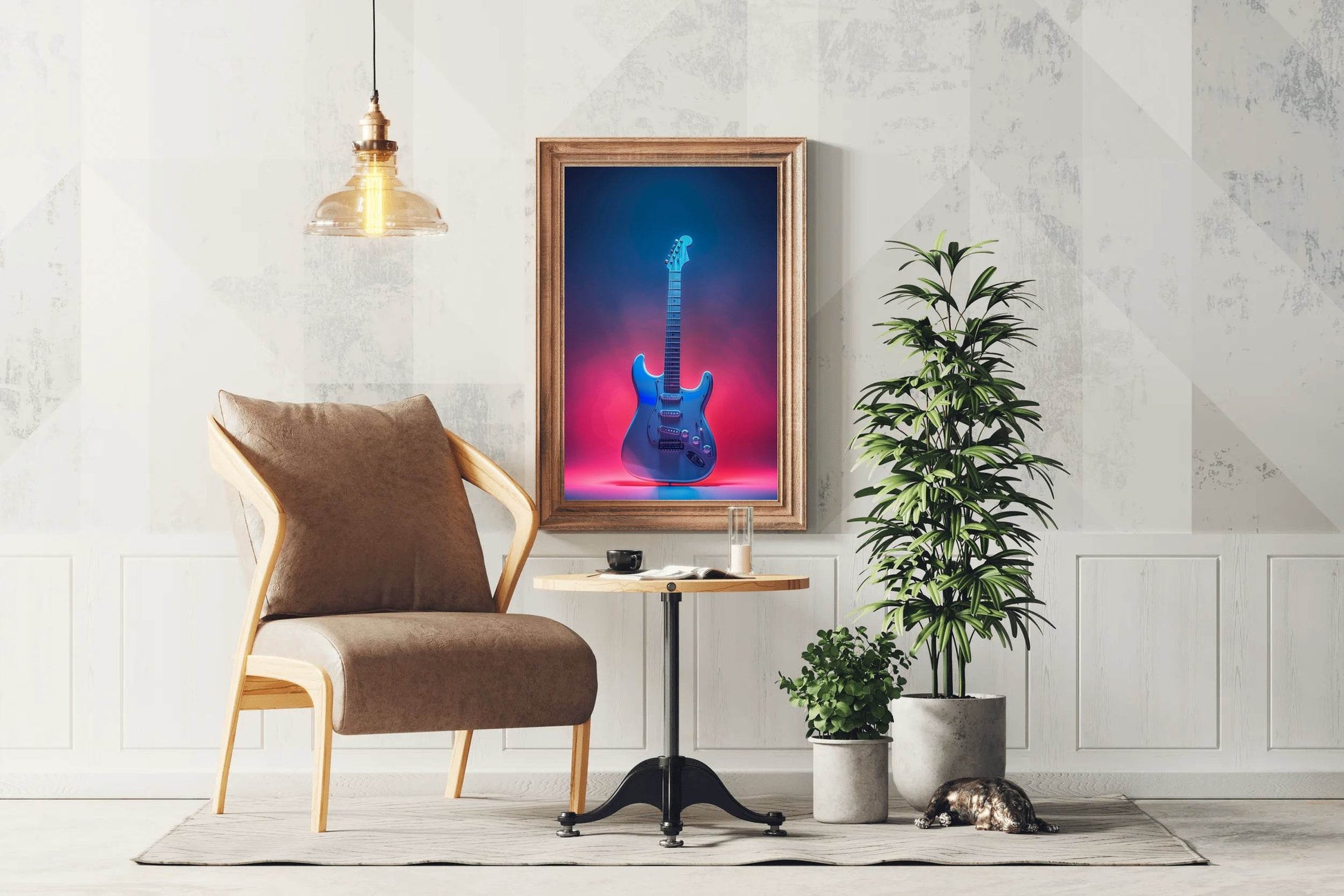 Jazz Electric Guitar Wall Art - beink online art store