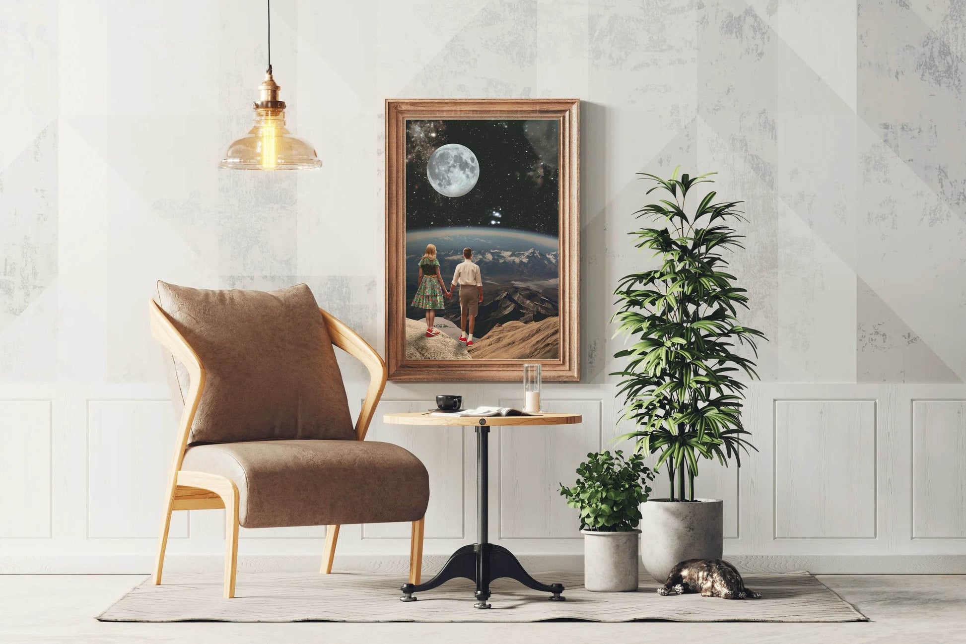 The View Of Space From A Couple Point of View Wall Art - beink online art store