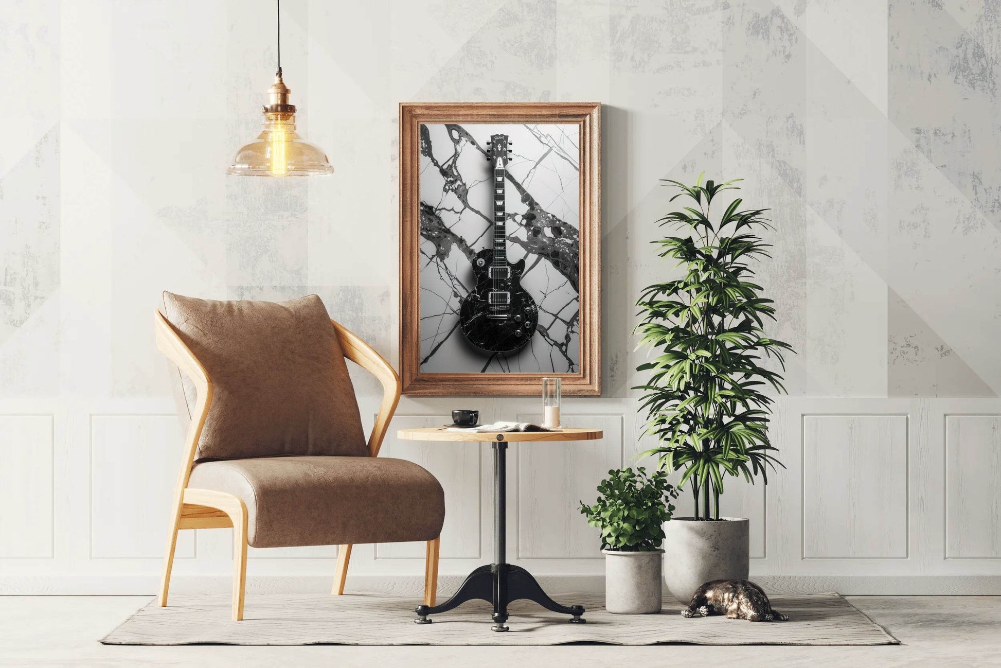 Rock Roll Guitar Wall Art - beink online art store