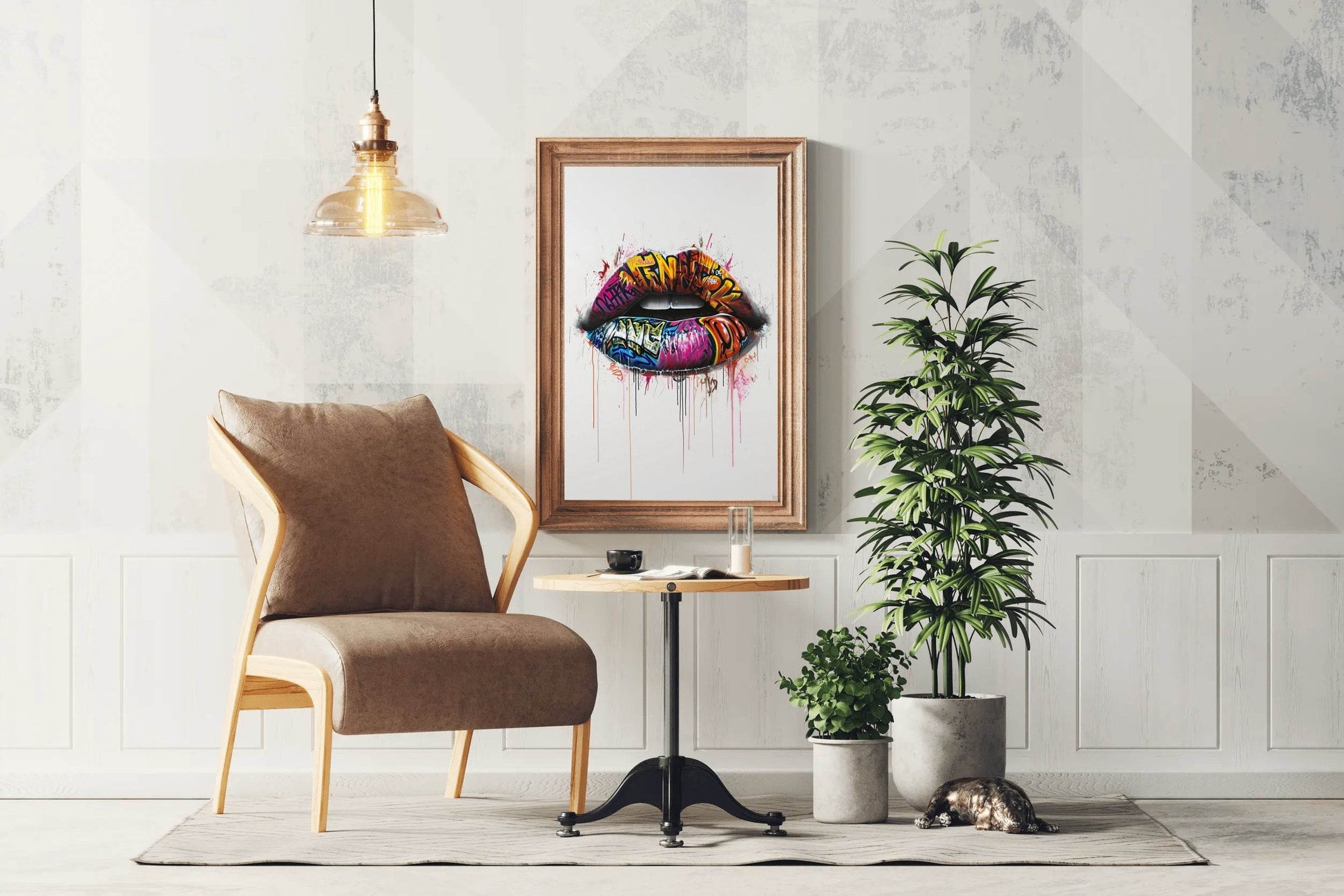 Graffiti on Lips Wall Art - beink online art store