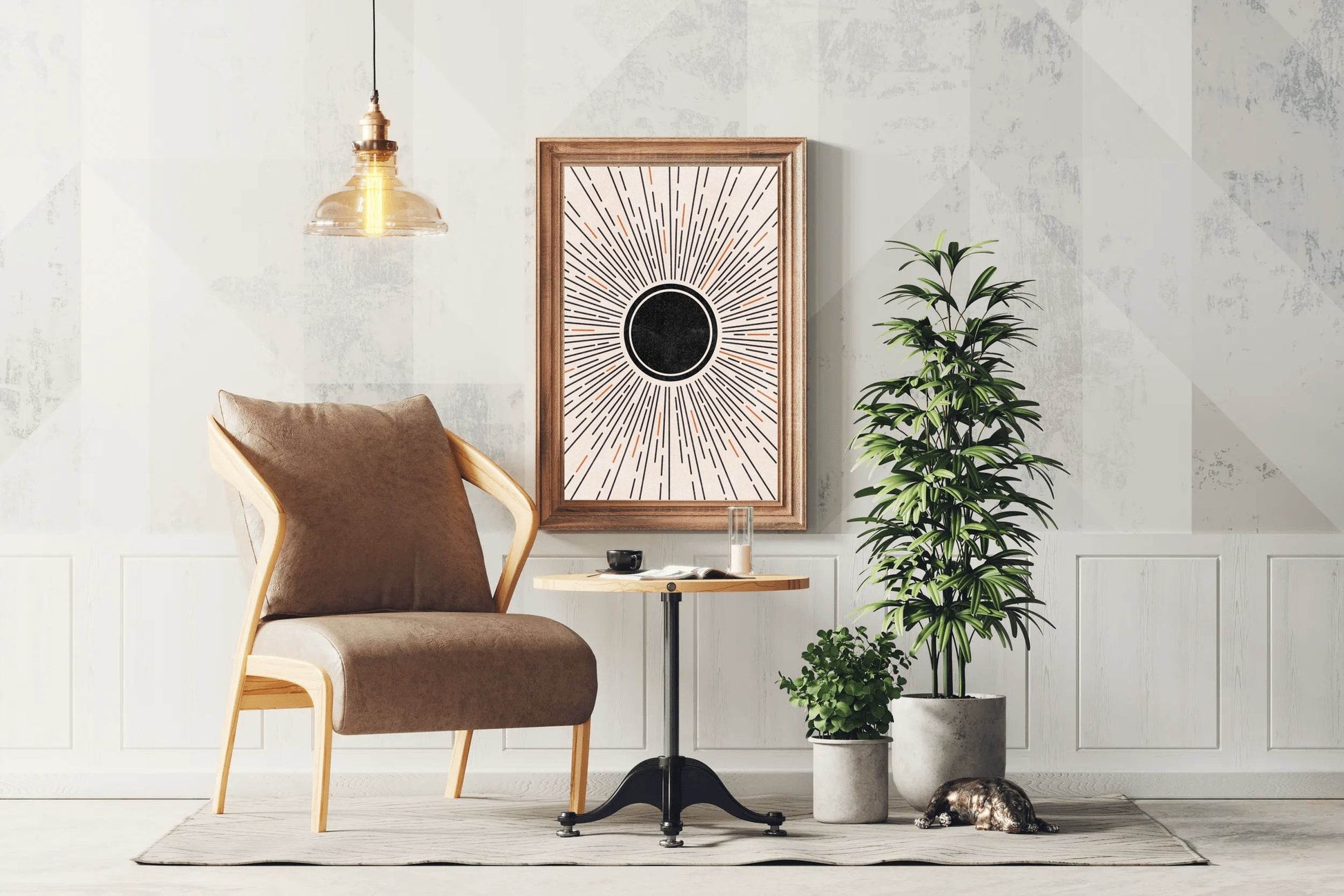 Painting The Colored Rays of The Sun Wall Art - beink online art store