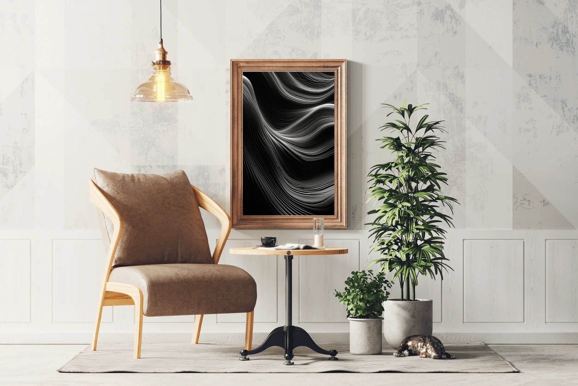 Abstract Black & White Wall Art - beink online art store