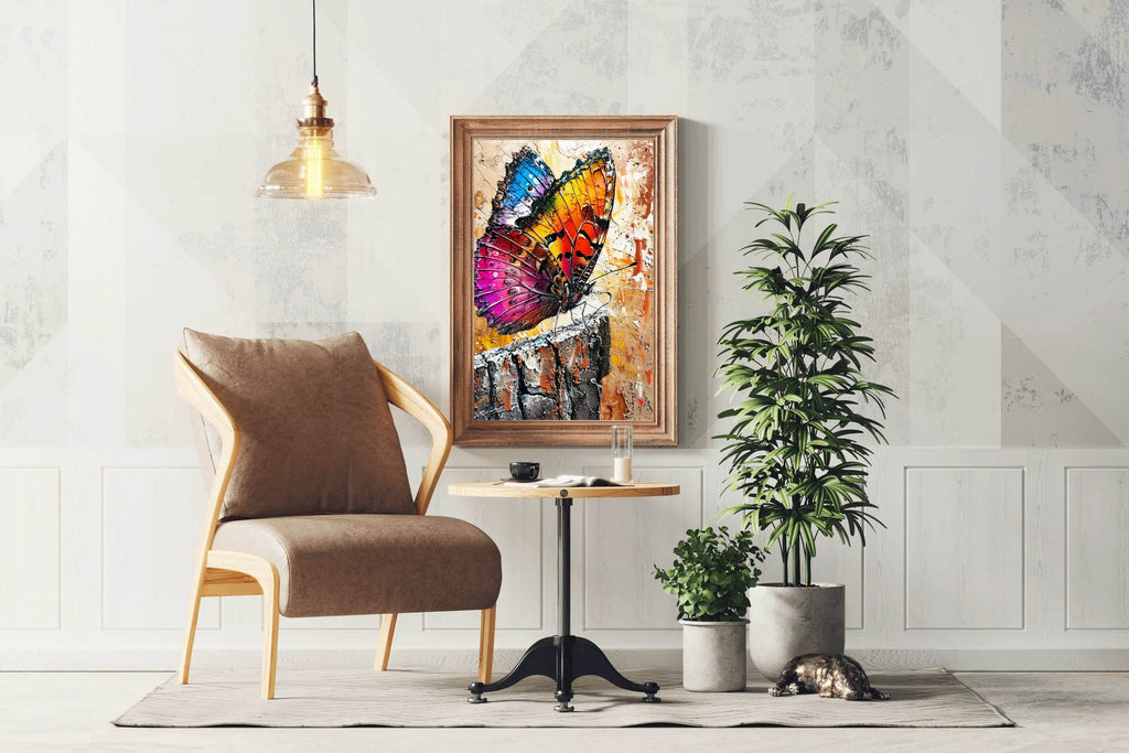 Colorful Butterfly Painting Wall Art - beink online art store