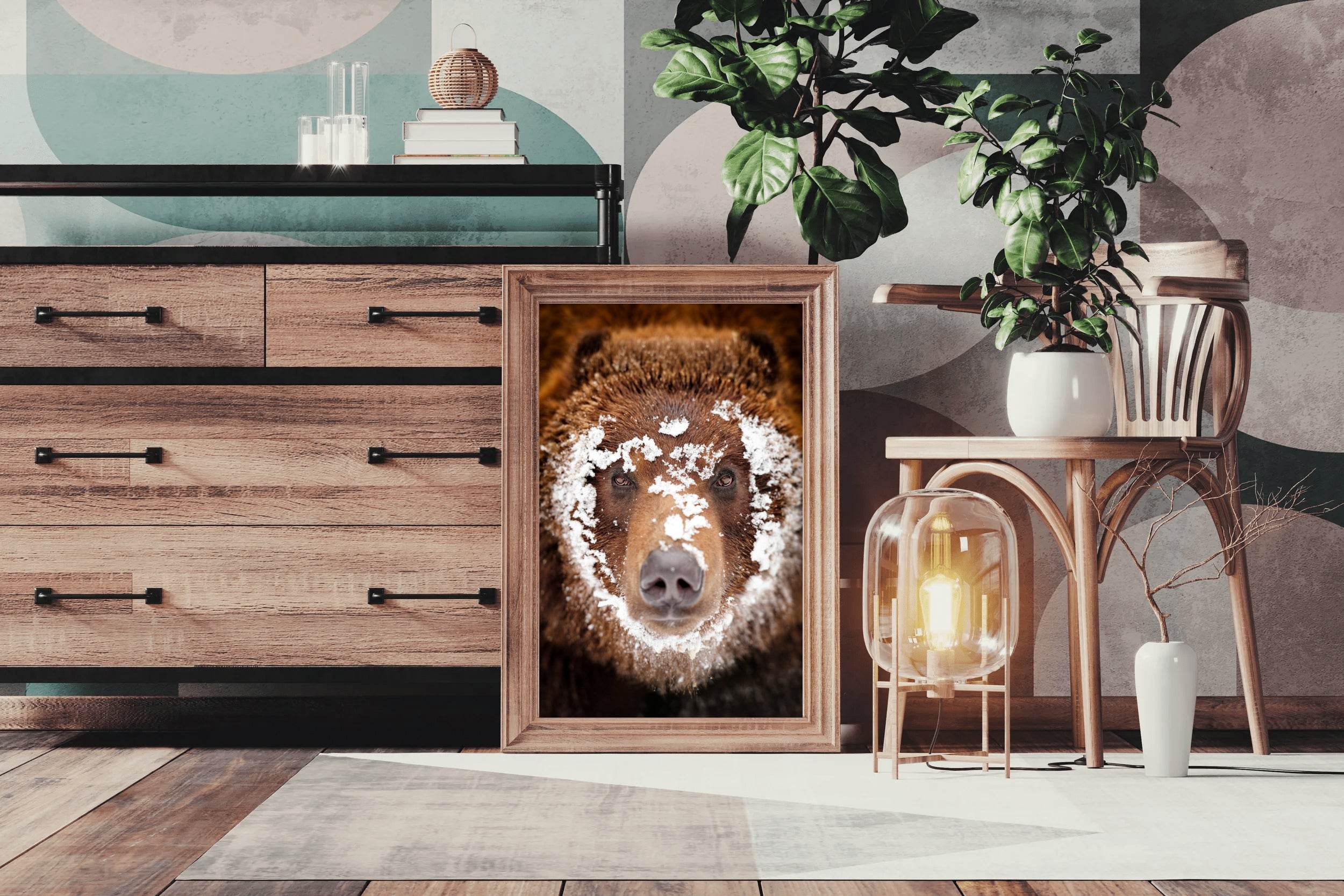 Grizzly Bear Animal Wall Art - beink online art store
