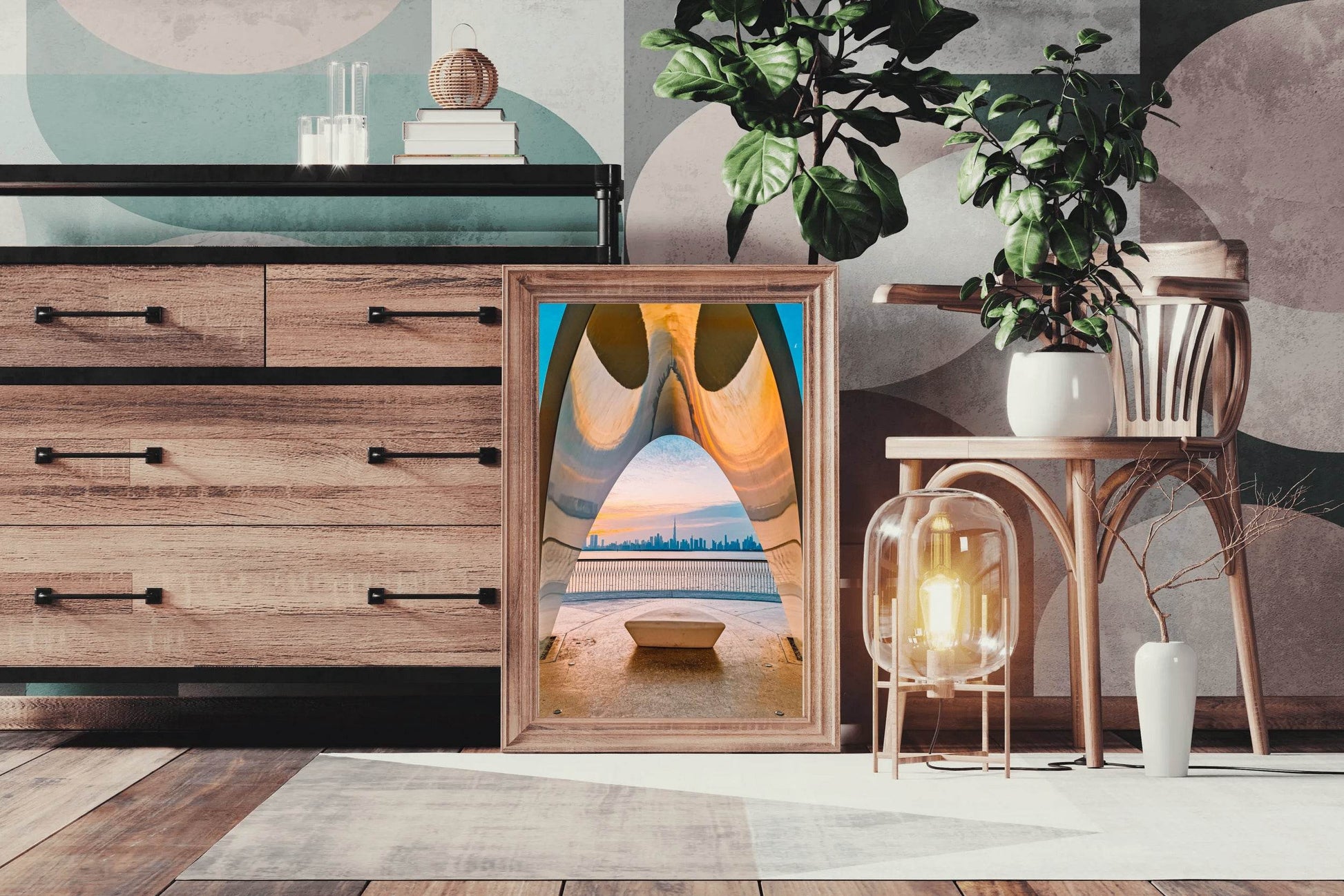 A City Across the Ocean Wall Art - beink online art store