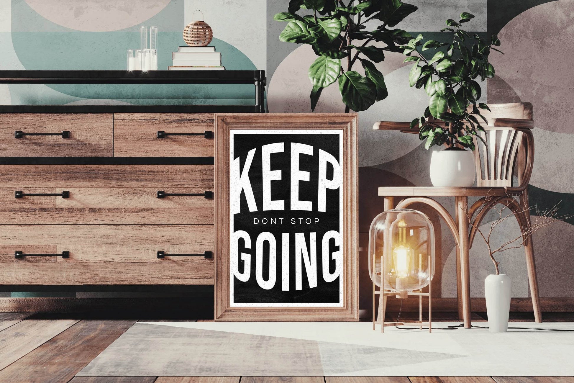 Keep Going Motivational Quote Wall Art - beink online art store