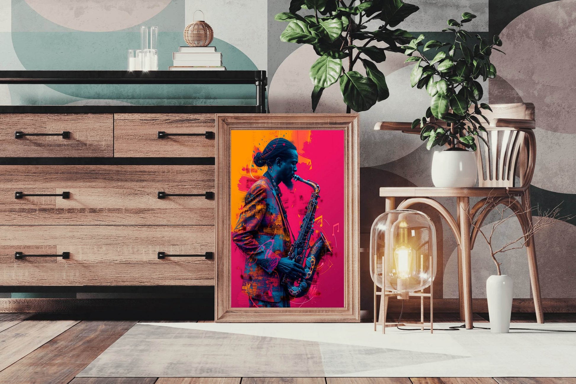 Saxophone Player Wall Art - beink online art store