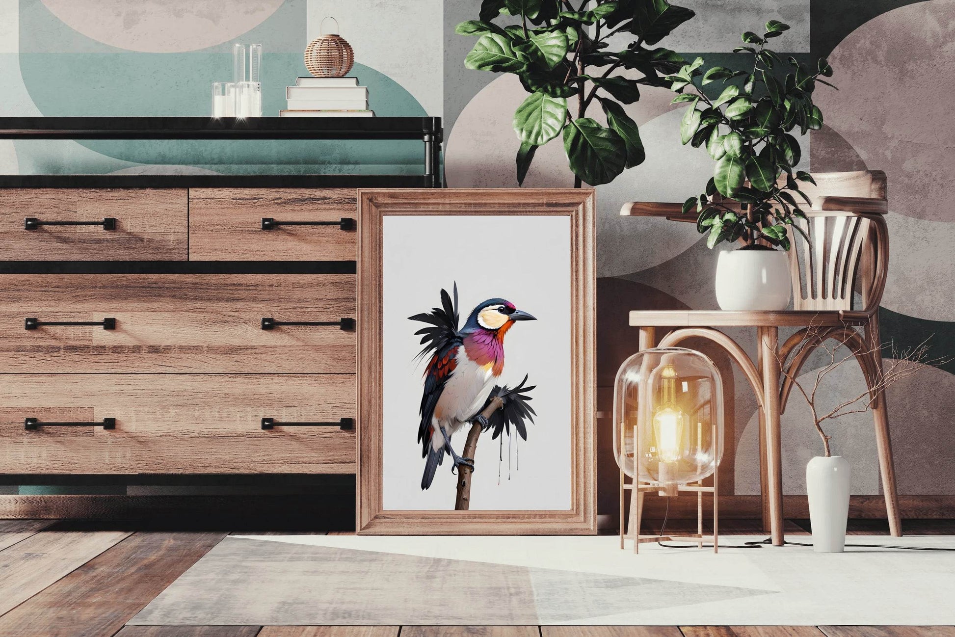 Colorful Bird Wall Art - beink online art store
