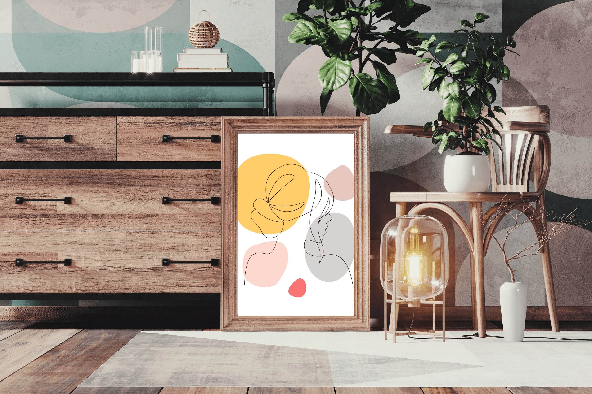 Minimal Female Design Wall Art - beink online art store