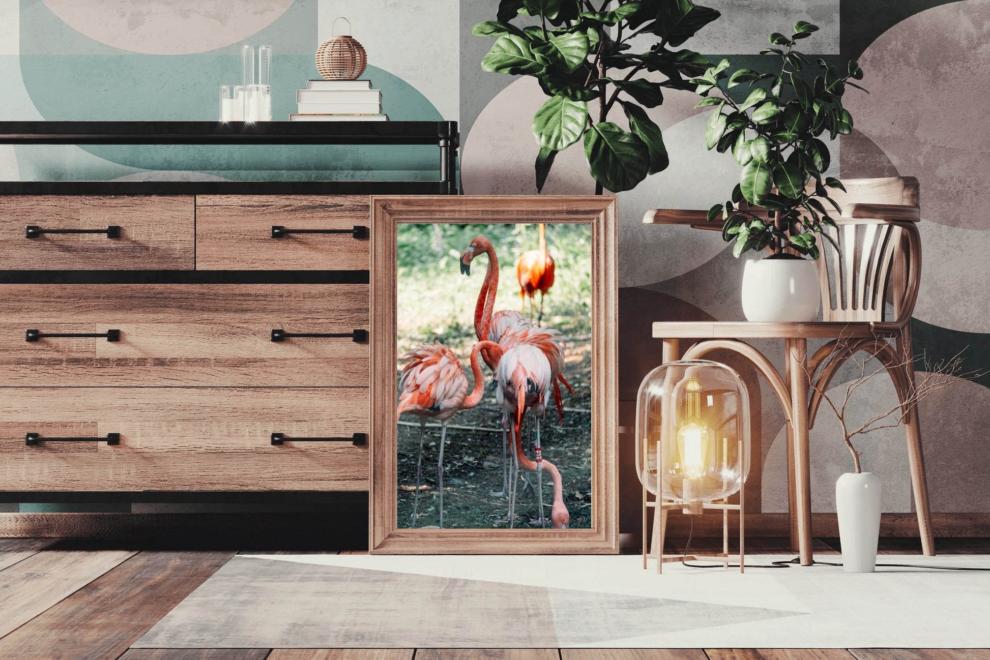 American Flamingo Animal Wall Art - beink online art store