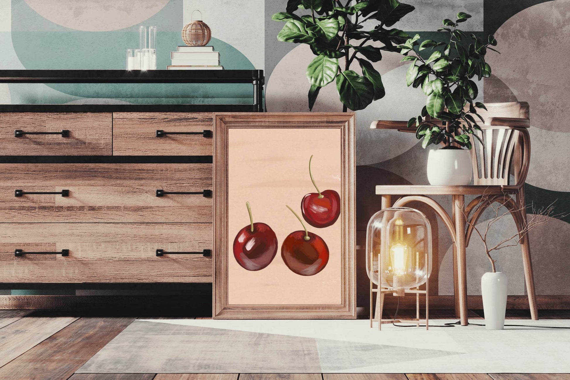 Cherry Painting Wall Art - beink online art store