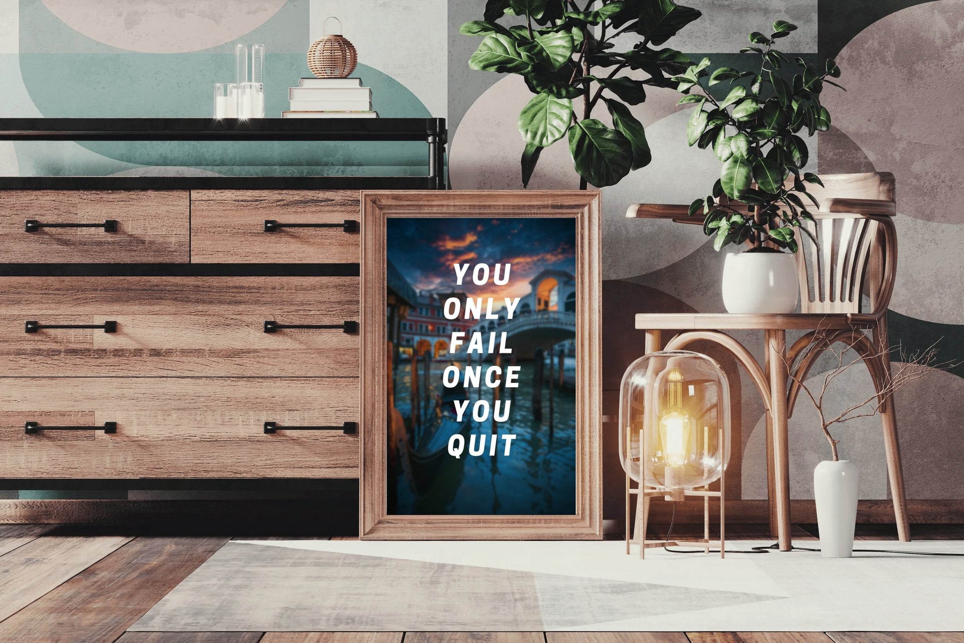 Never Quit Motivational Wall Art - beink online art store