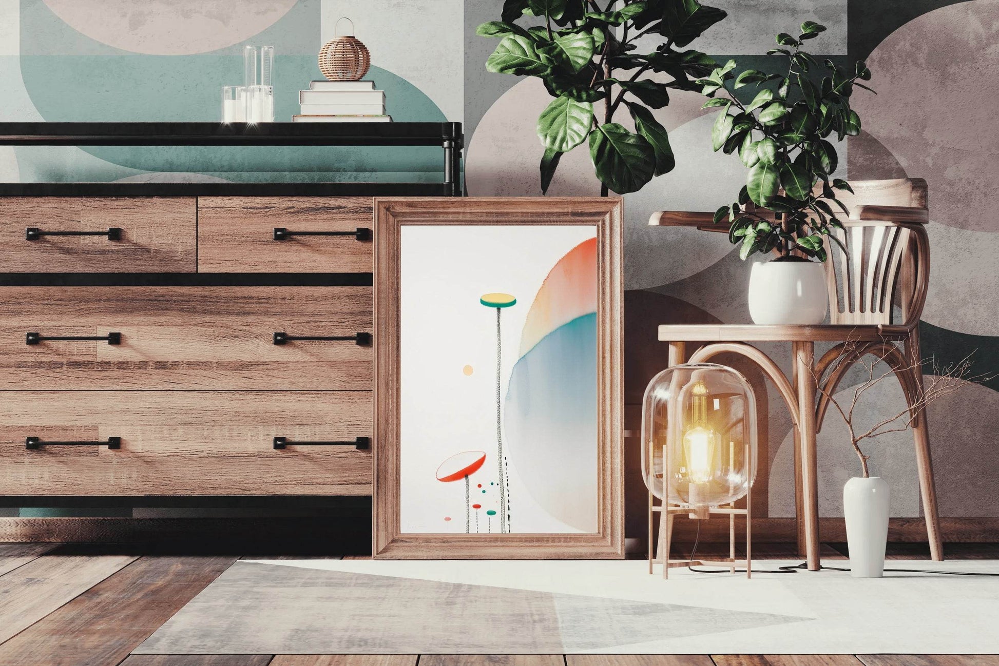 Creative Shapes Abstract Wall Art - beink online art store