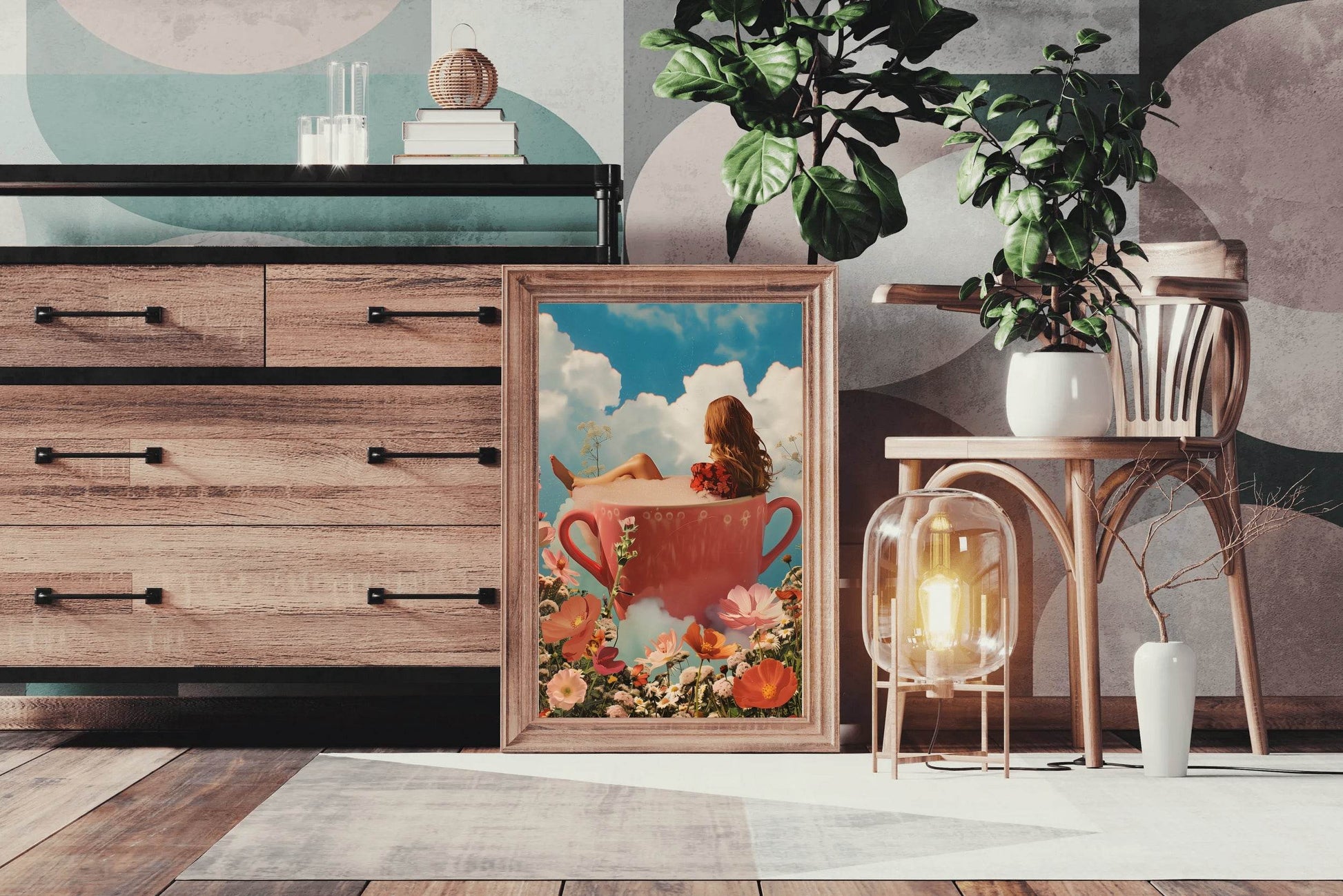 Photo Of A Girl in A Cup Wall Art - beink online art store