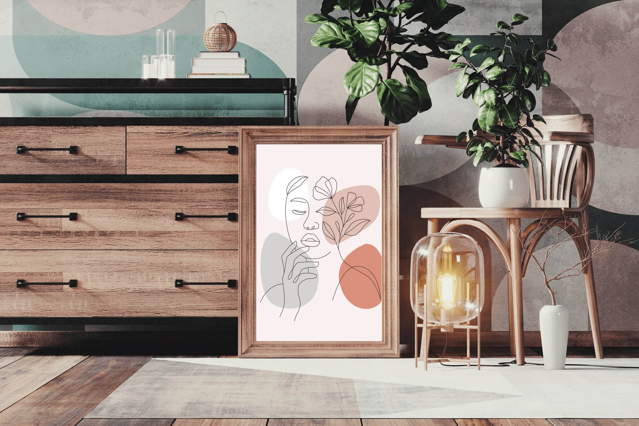 The Face Of a Thinking Woman Wall Art - beink online art store