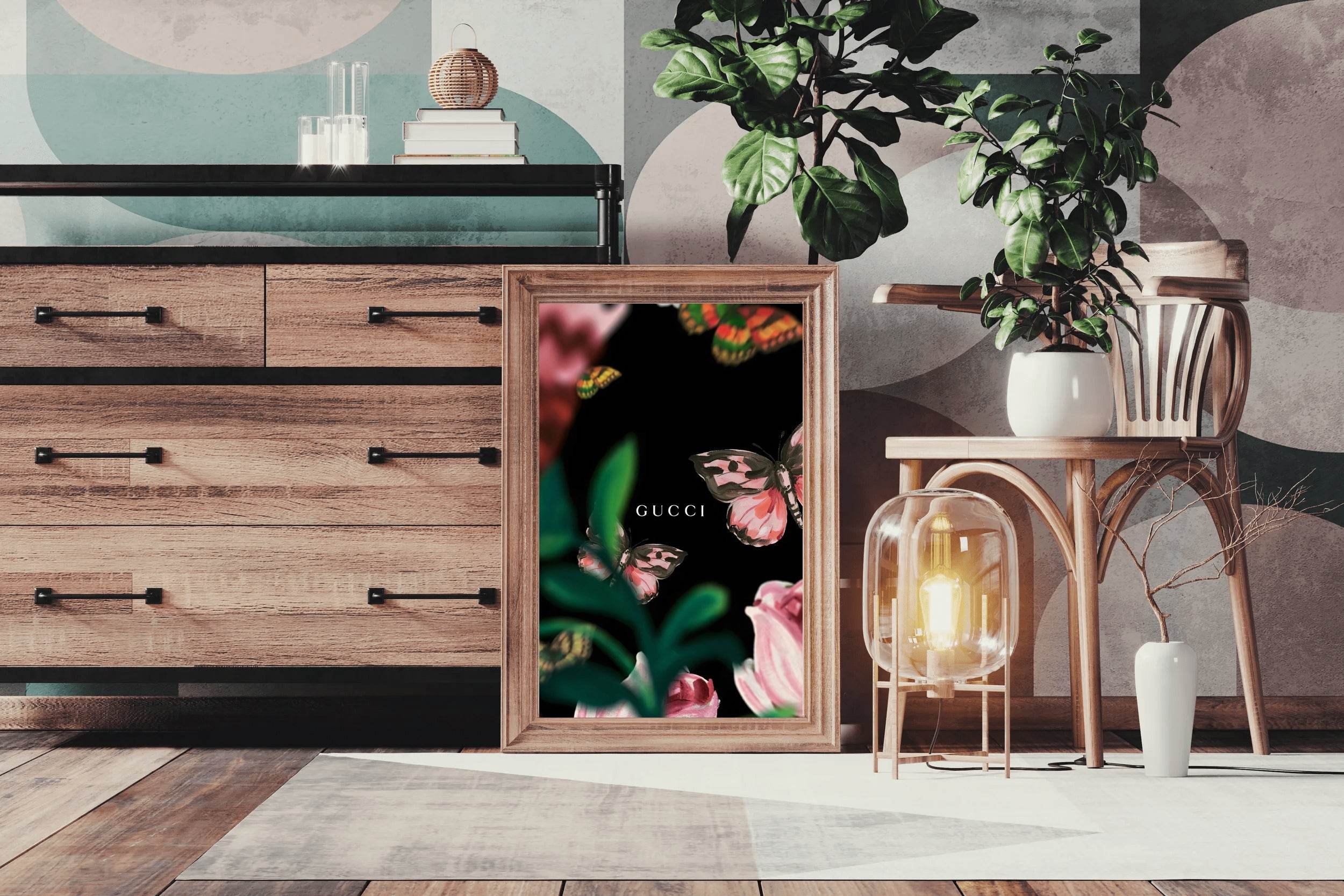 Gucci Butterflies Wall Art - beink online art store