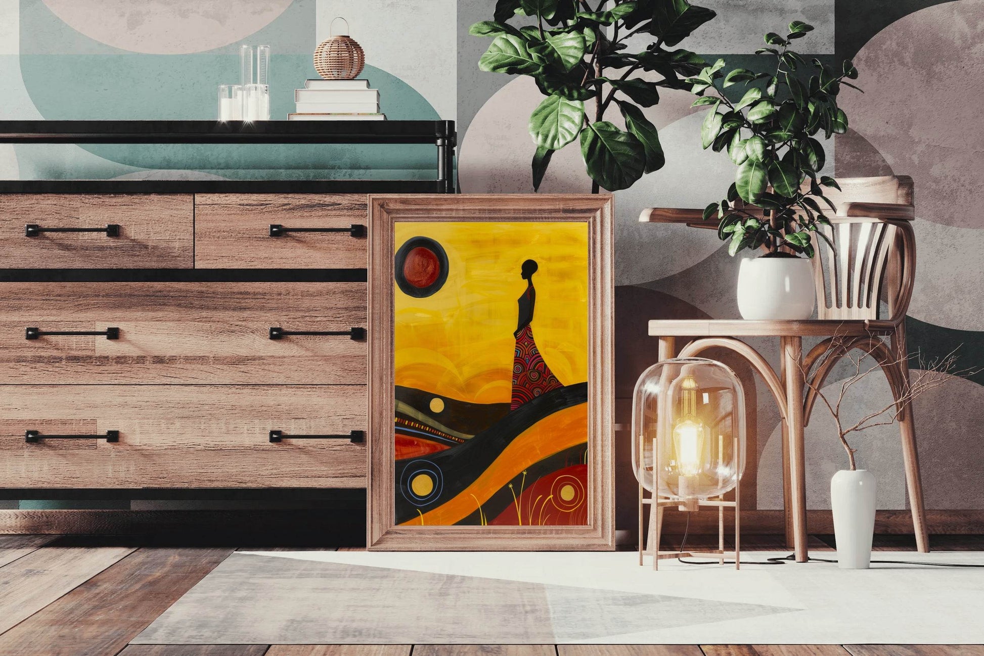Women Yellow Wall Art - beink online art store