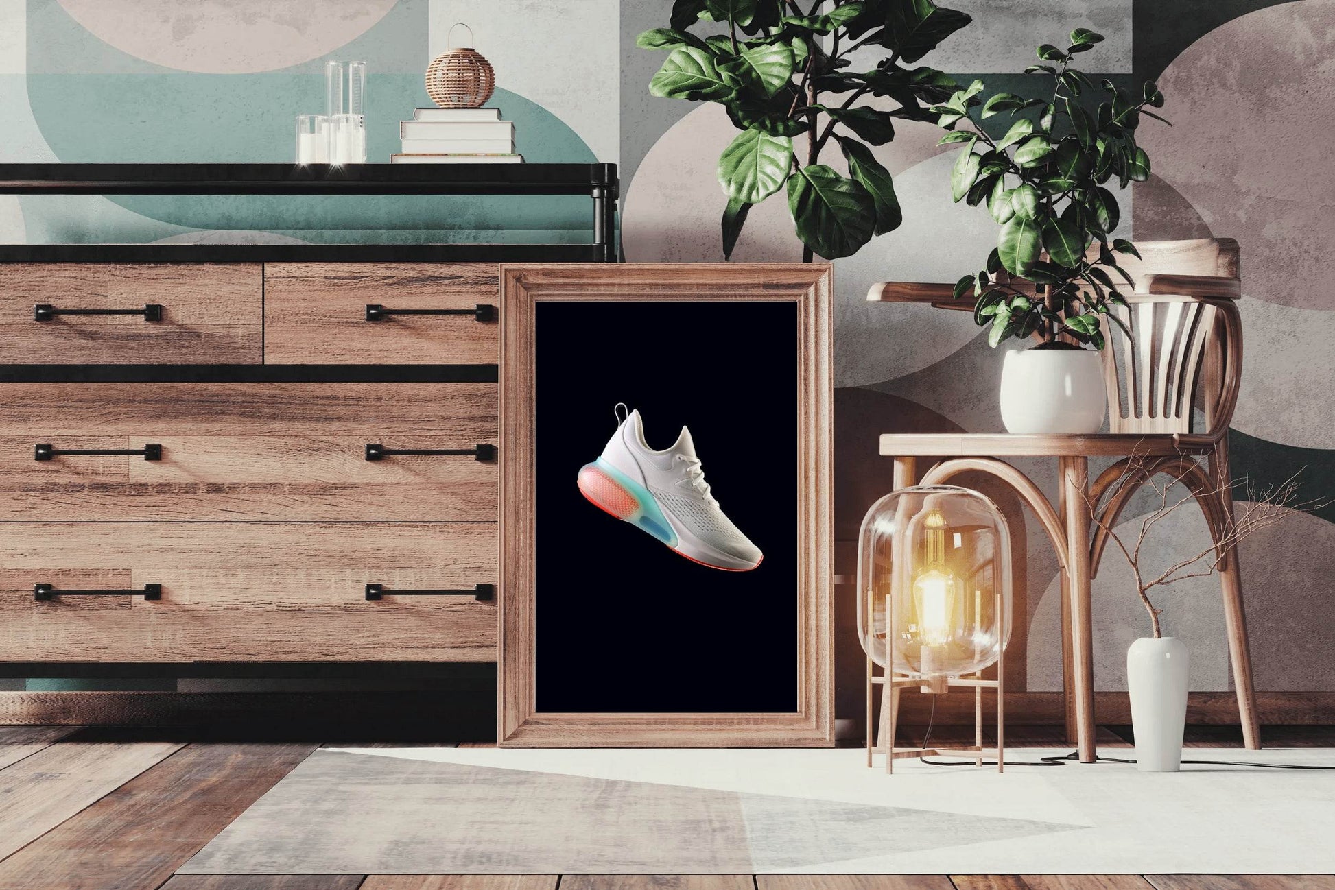 Joyride Running Shoes Wall Art - beink online art store
