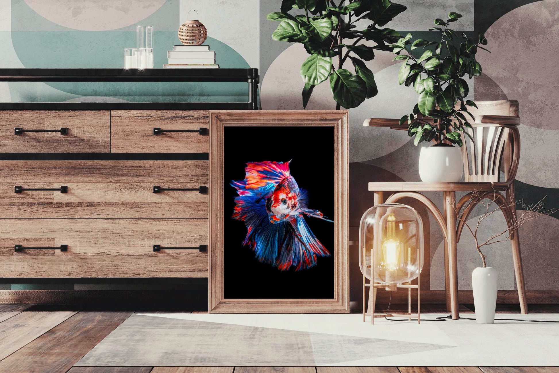 Siamese Fighting Fish Wall Art - beink online art store