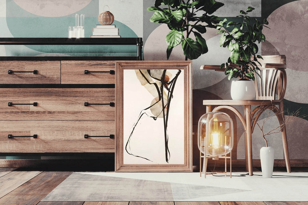 Watercolor Dynamic Lines Modren Wall Art - beink online art store