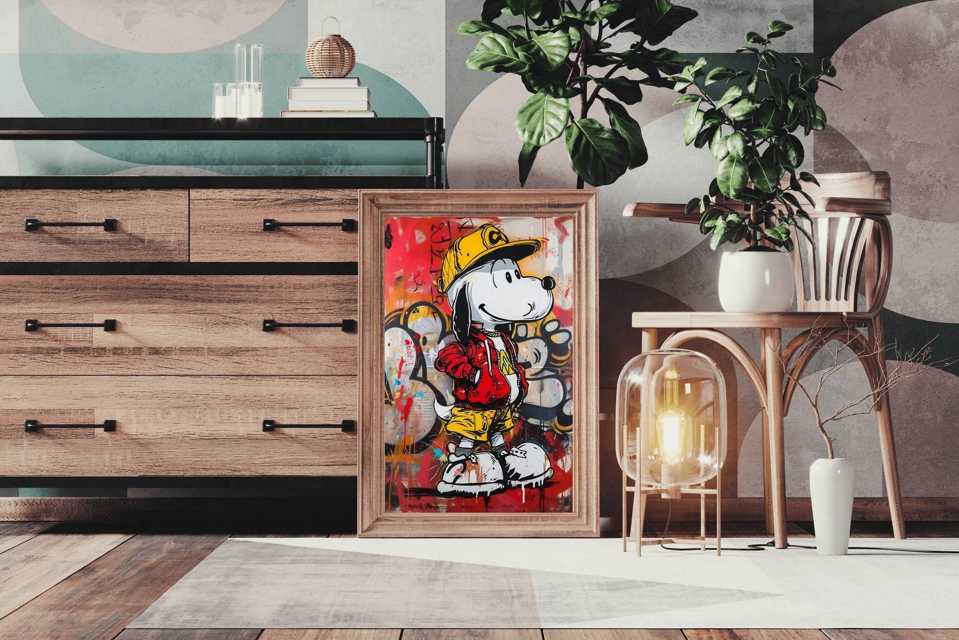 Hip Hop Snoopy Street Wall Art - beink online art store