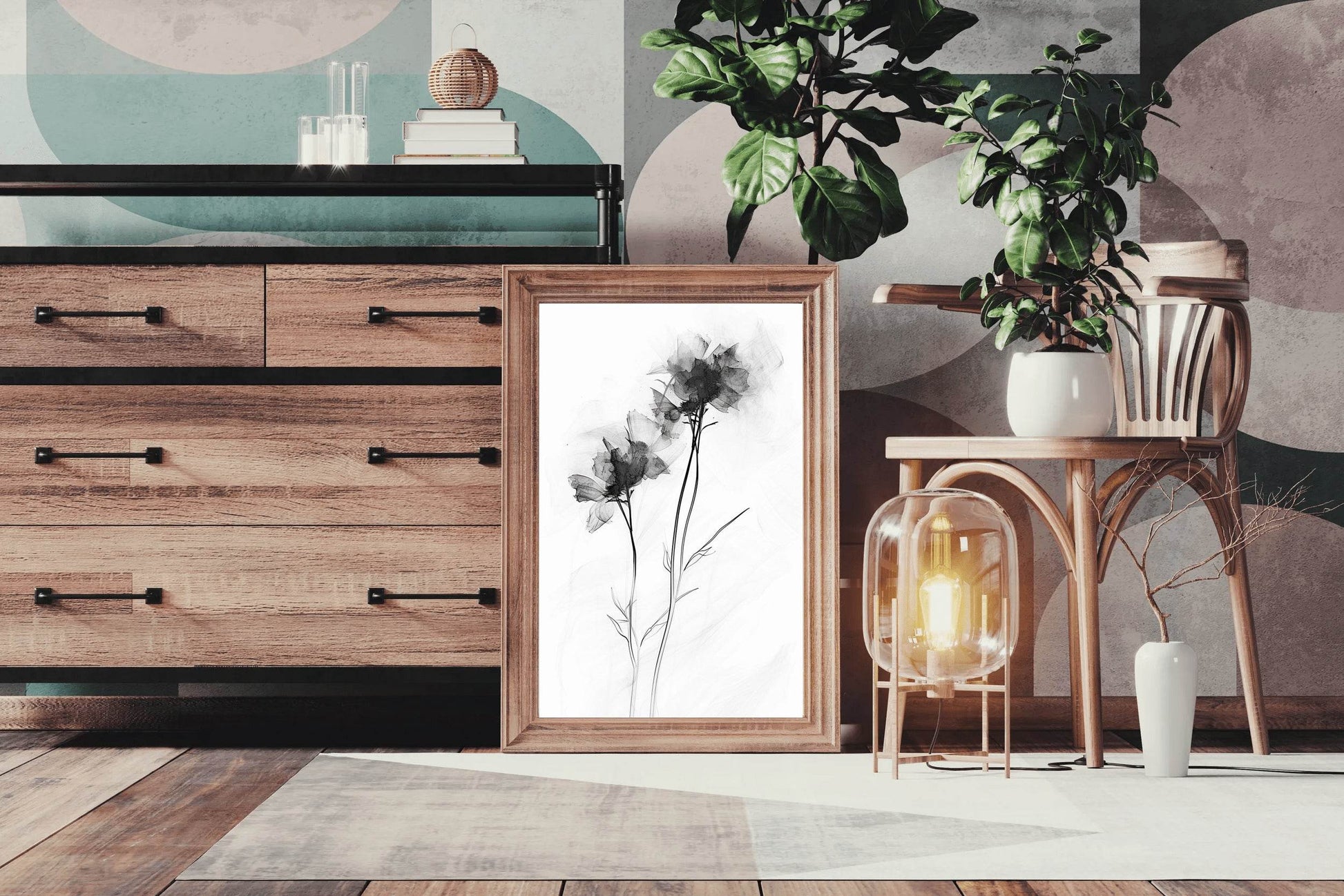 Watercolor Dynamic Petals Wall Art - beink online art store