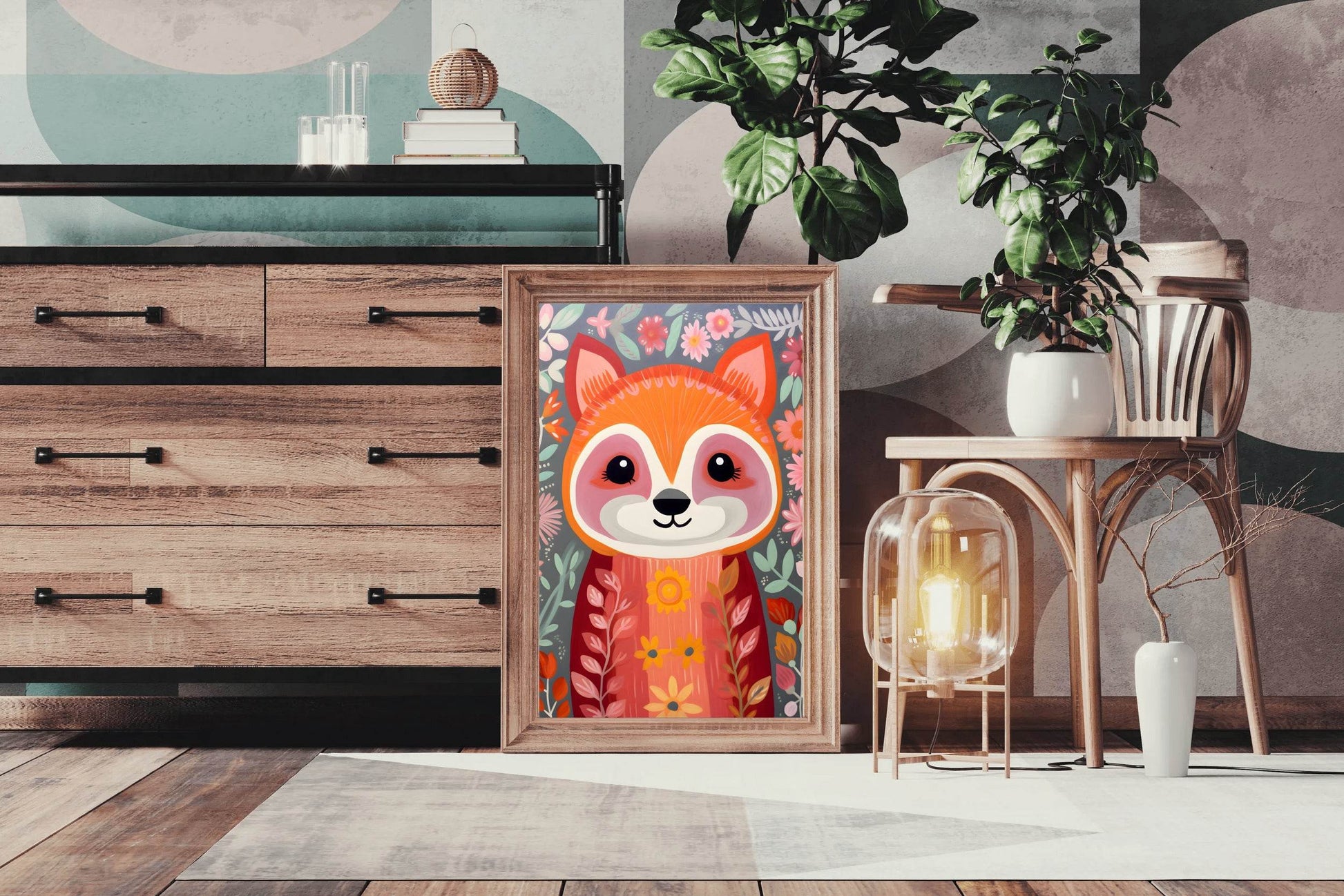 Cute Painting of Red Panda - beink online art store
