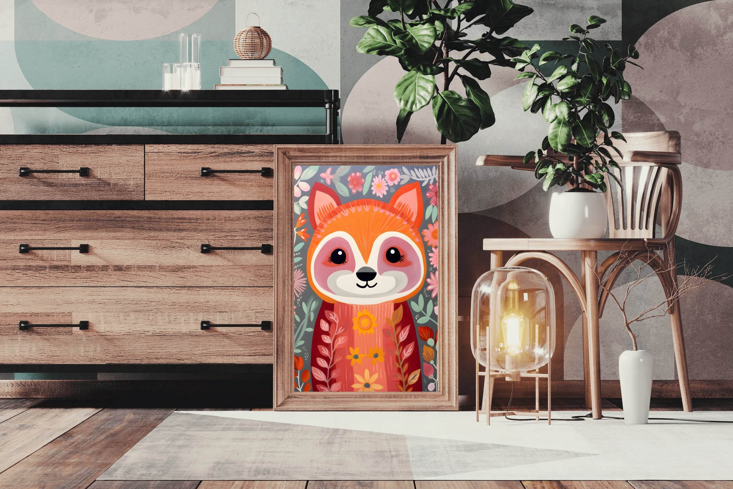 Cute Painting of Red Panda - beink online art store