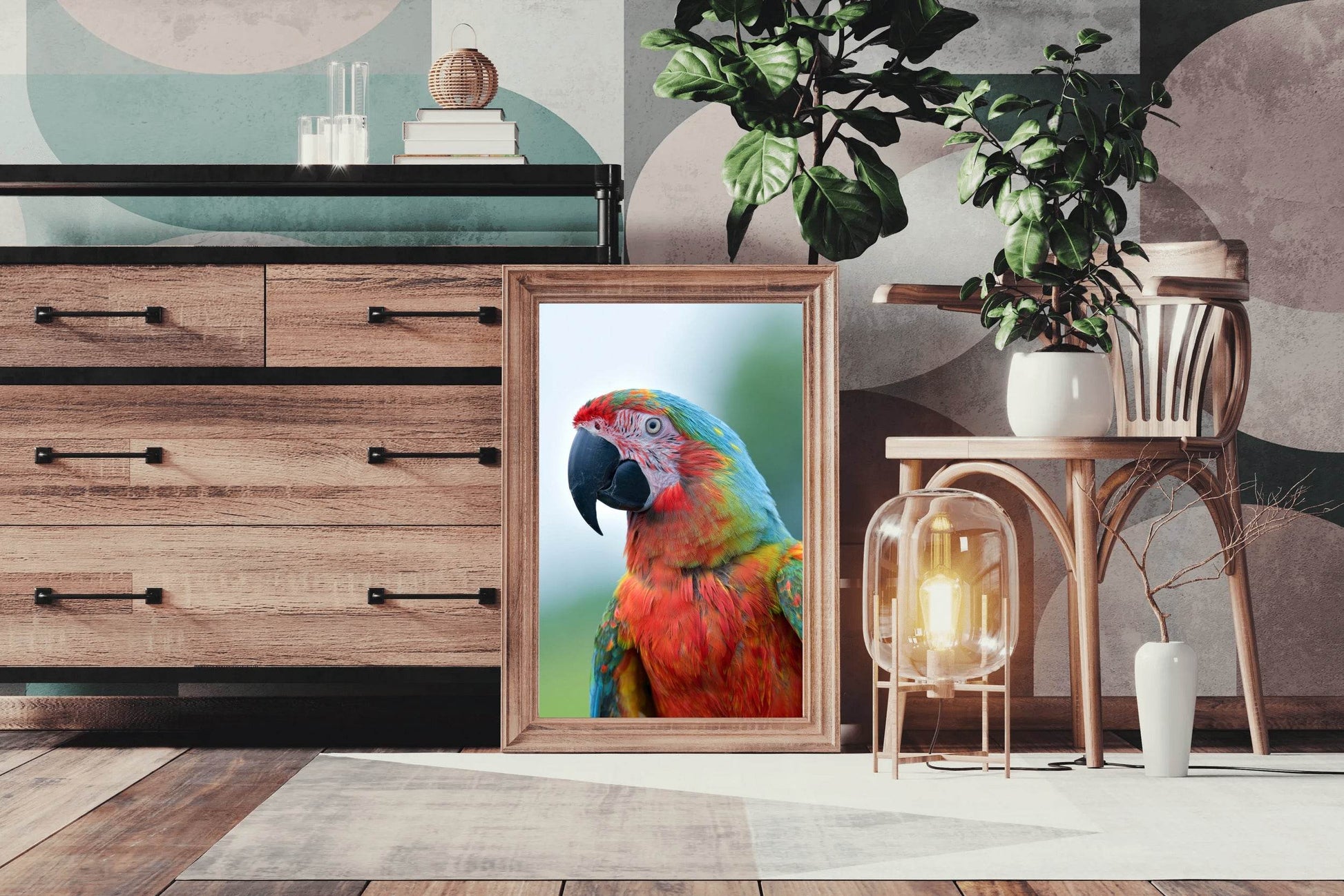 Beautiful Macaw Parrot Wall Art - beink online art store